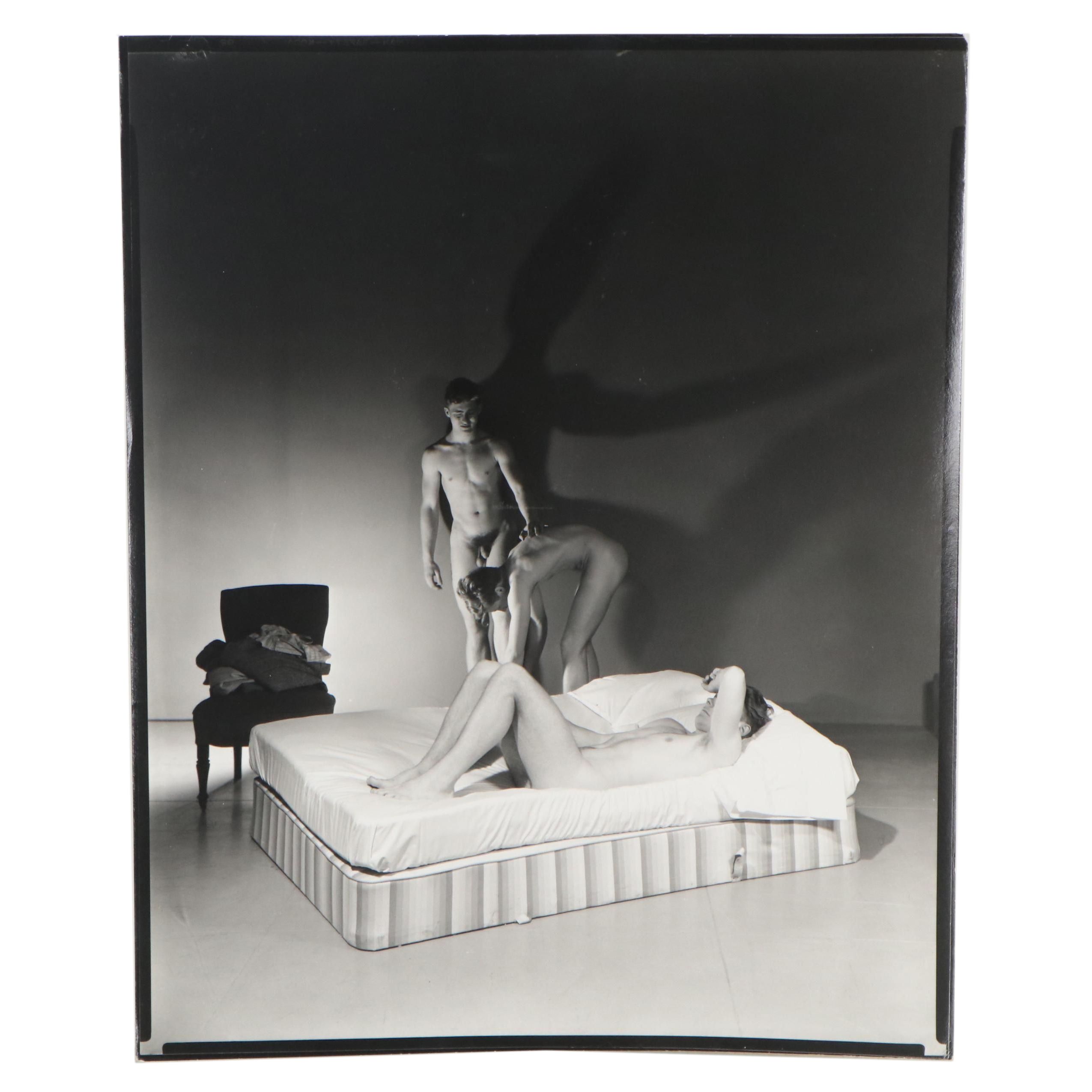George Platt Lynes Reprinted Silver Gelatin of Nude Figural Scene