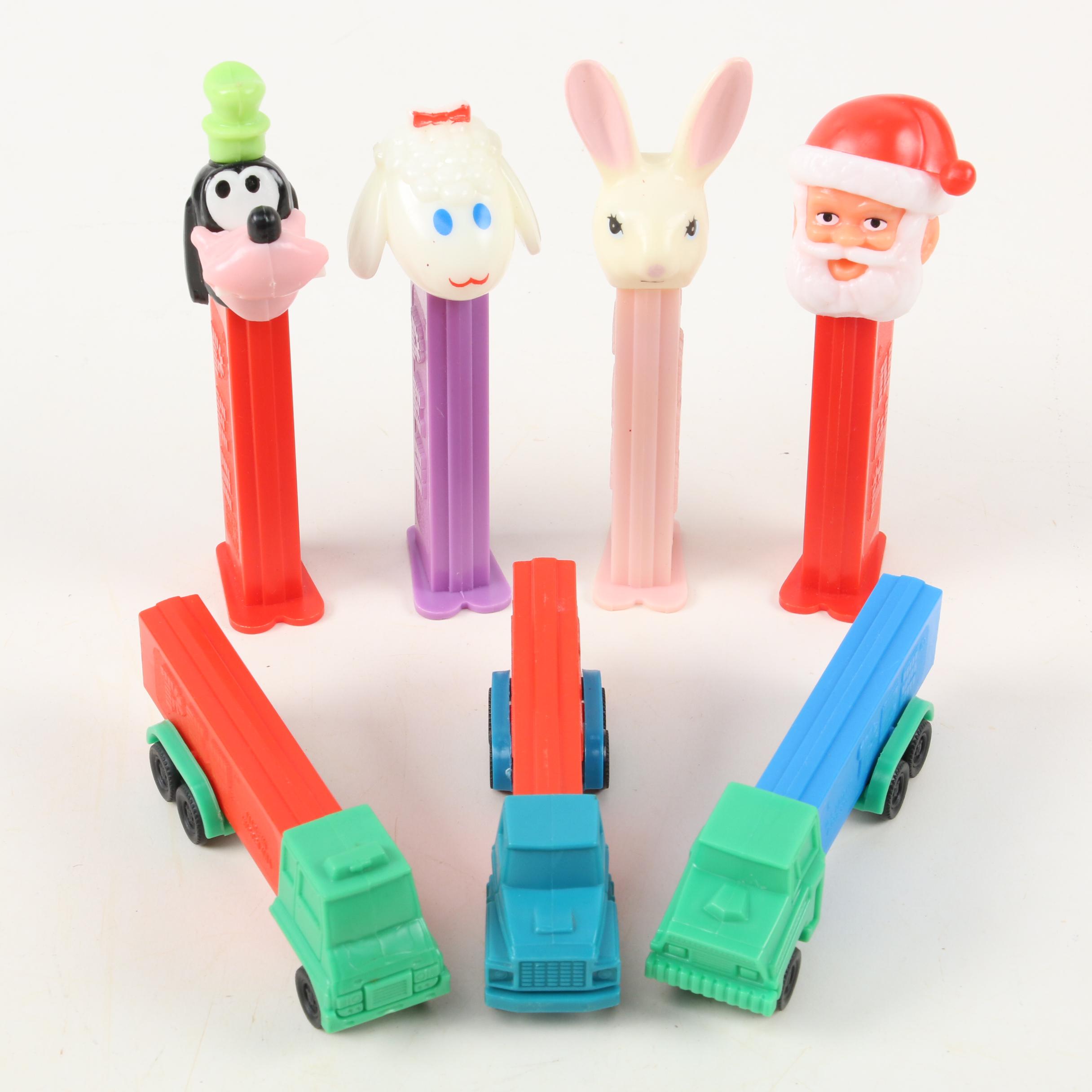 Pez Dispensers Including Disney, Halloween, Christmas, and Easter, Vintage