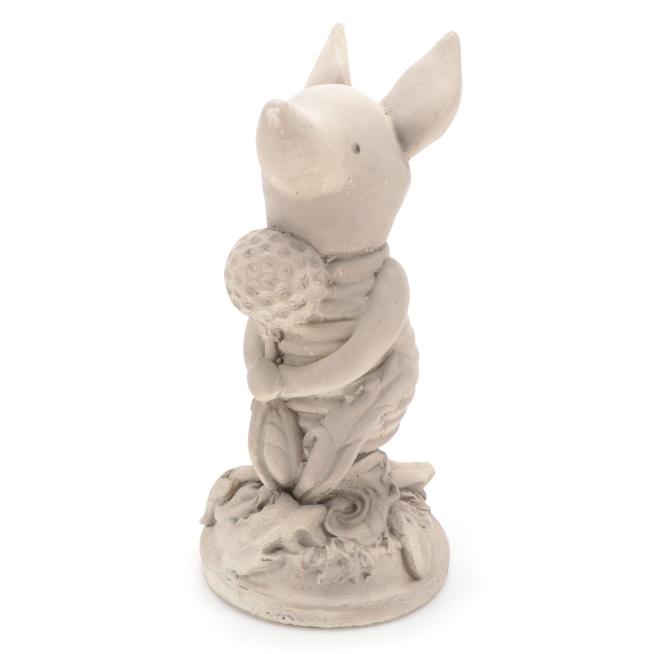 White Swan and Disney's "Piglet" Holding Flower Outdoor Decoration