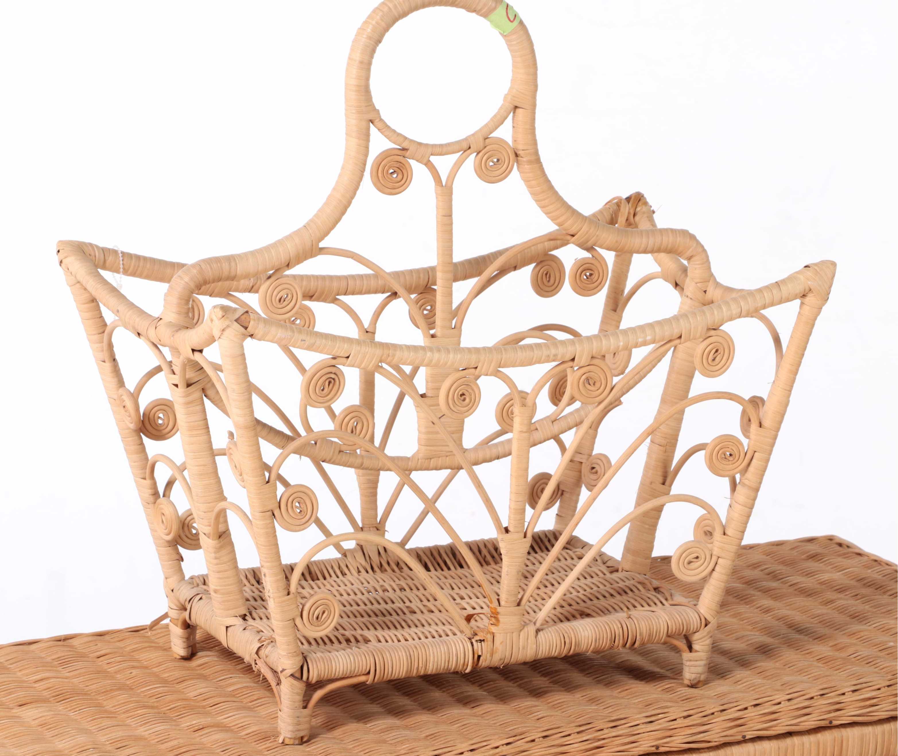 Coiled Wicker Seating, Table, Chests and Accessories