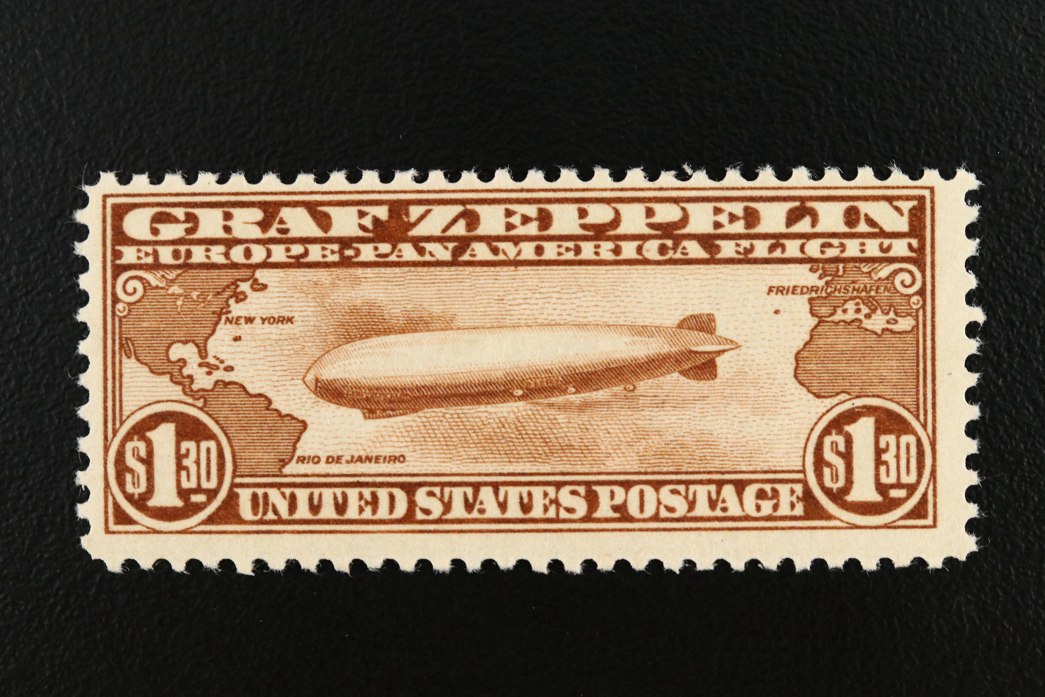 1930 Graf Zeppelin Mint Never Hinged Postage Stamps