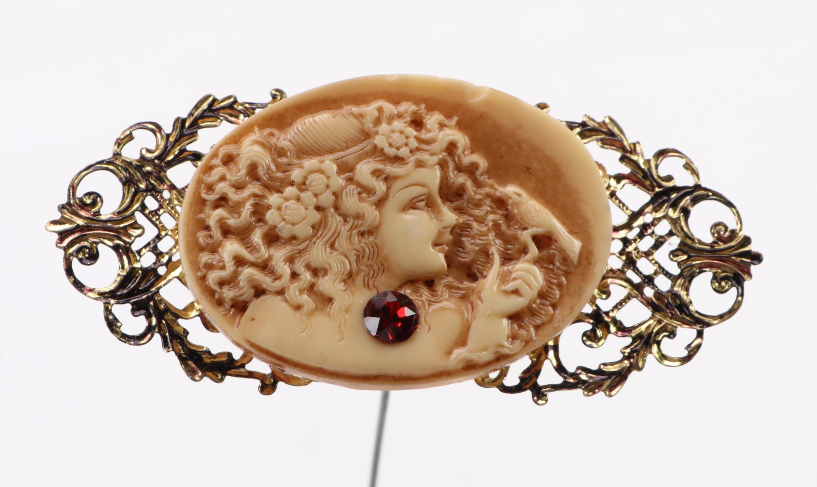 Victorian Porcelain Hat Pin Holders and Shakers with Metal and Resin Hat Pins