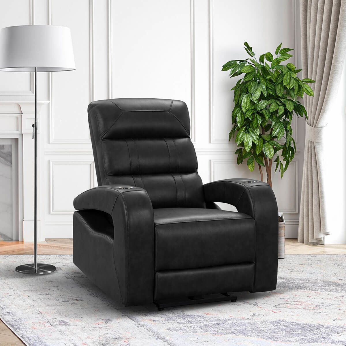Abbyson "Altino" Power Leather Recliner