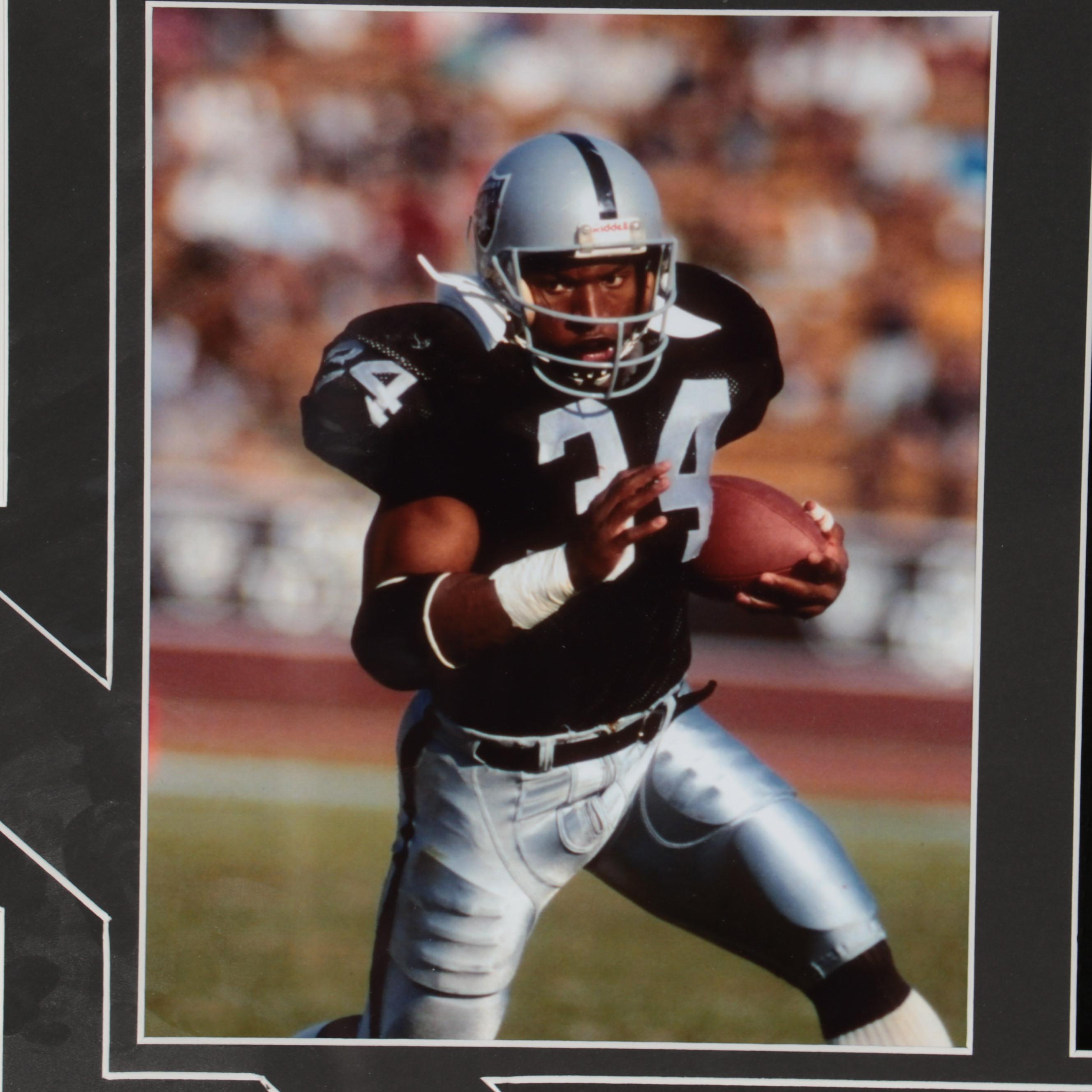 Bo Jackson Signed Oakland Raiders Football Jersey Display, Shadow Box Frame, COA