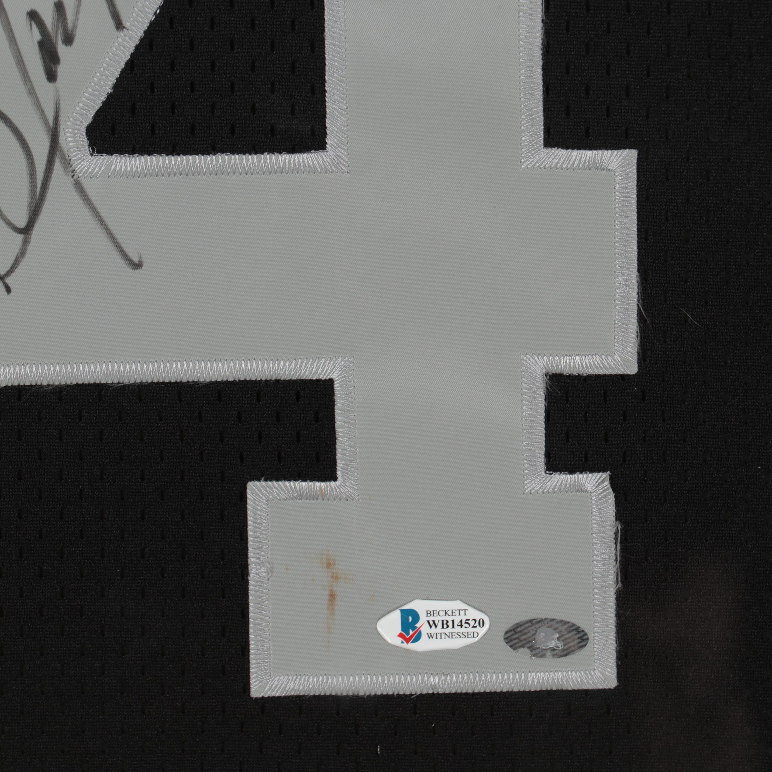 Bo Jackson Signed Oakland Raiders Football Jersey Display, Shadow Box Frame, COA