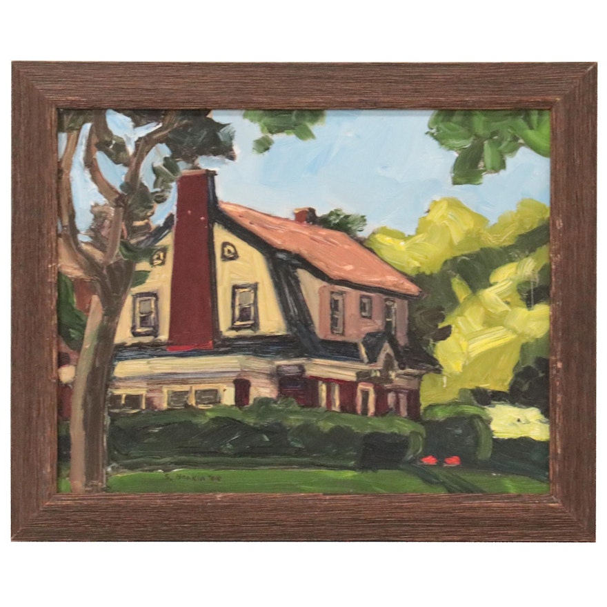 Stephen Hankin Oil Painting "Corner House," 2004