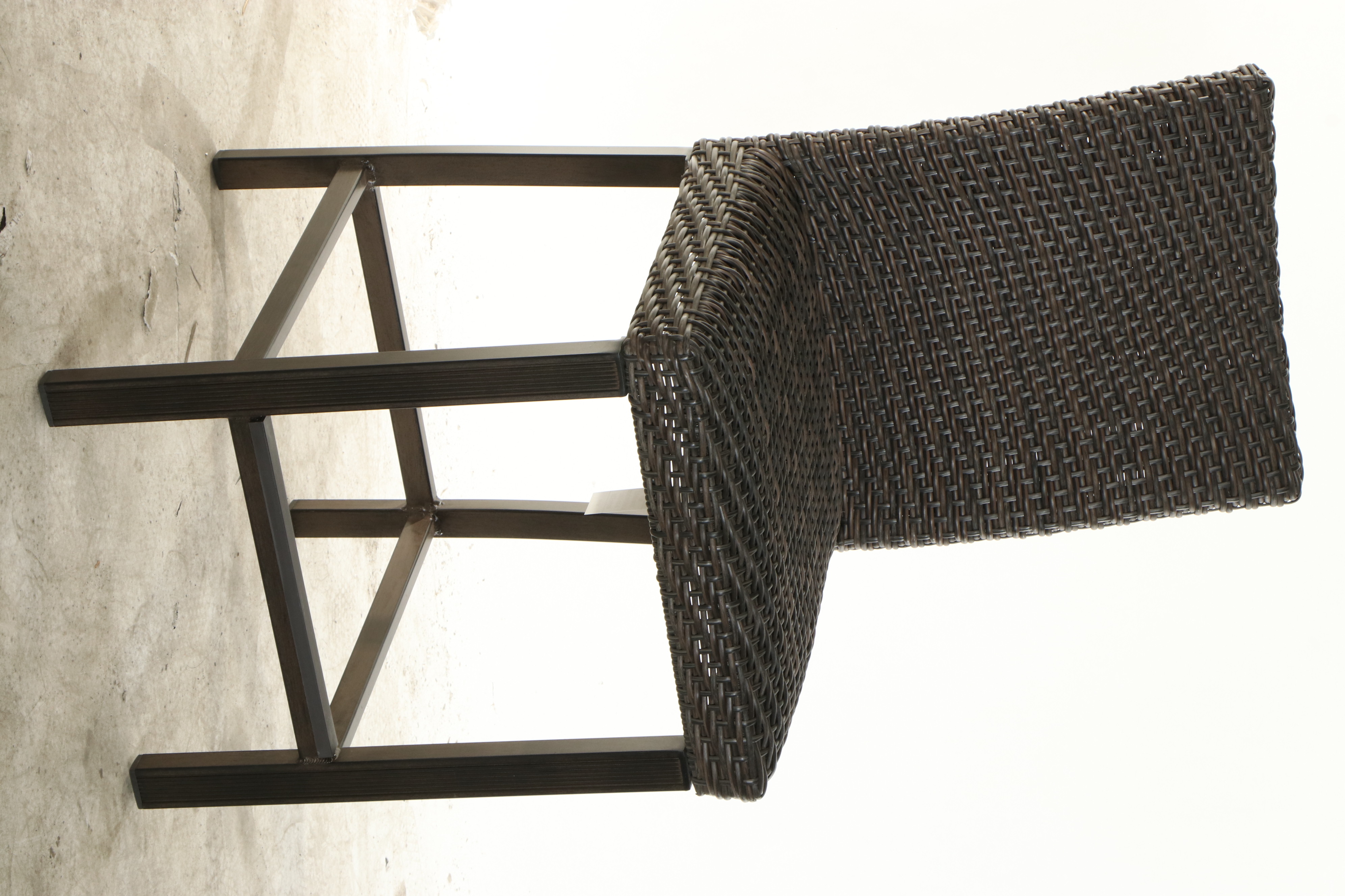 Agio "McKenzy" Resin Wicker Bar-Height Fire Pit Outdoor Dining Set