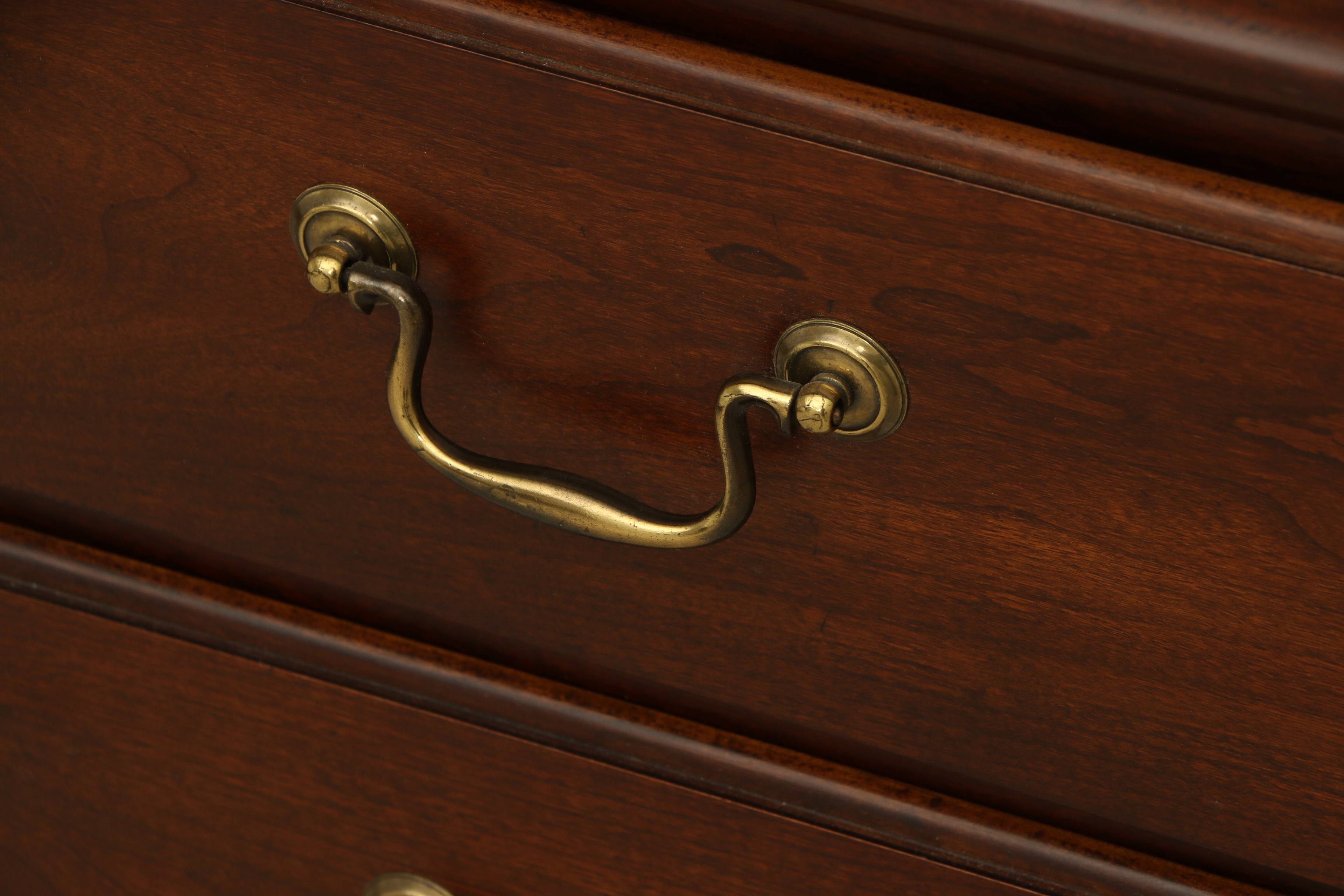 Thomasville "Pleasant Hill" Cherry Three-Drawer Nightstands, Pair