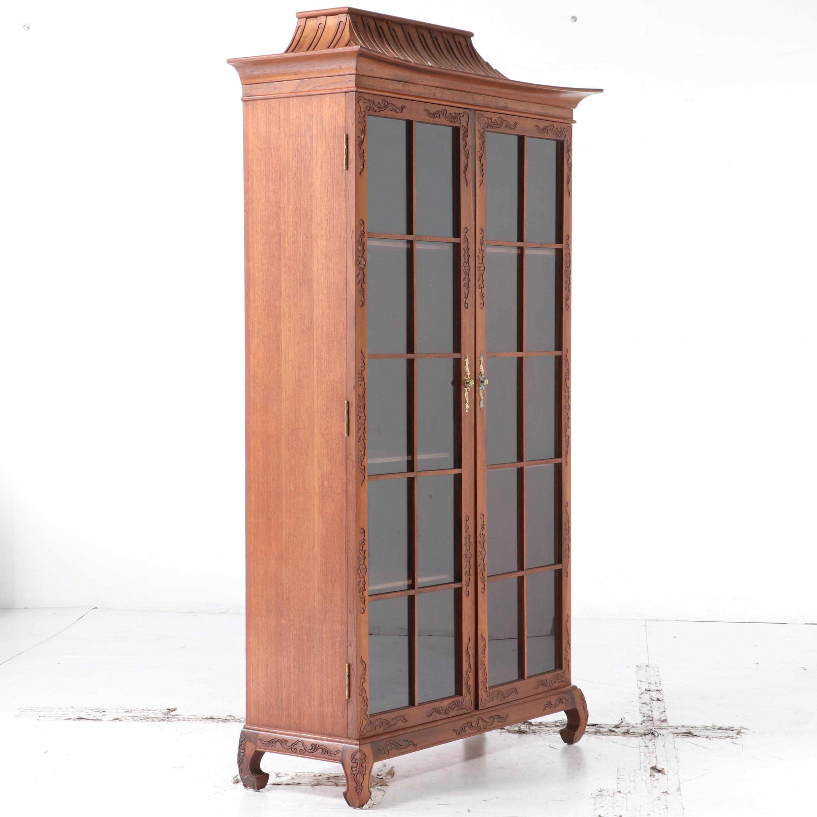 Chinese Hardwood Display Cabinet