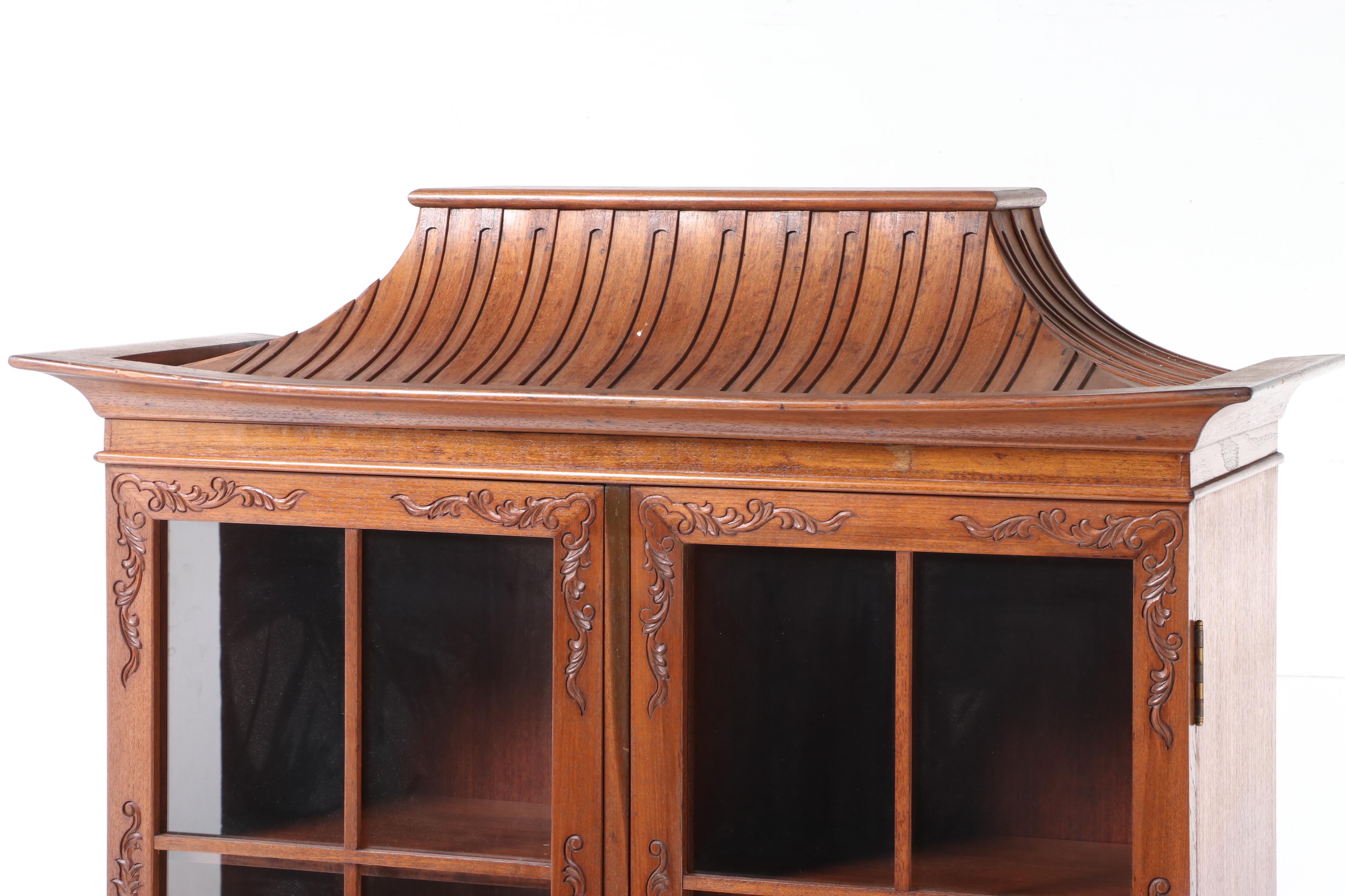 Chinese Hardwood Display Cabinet