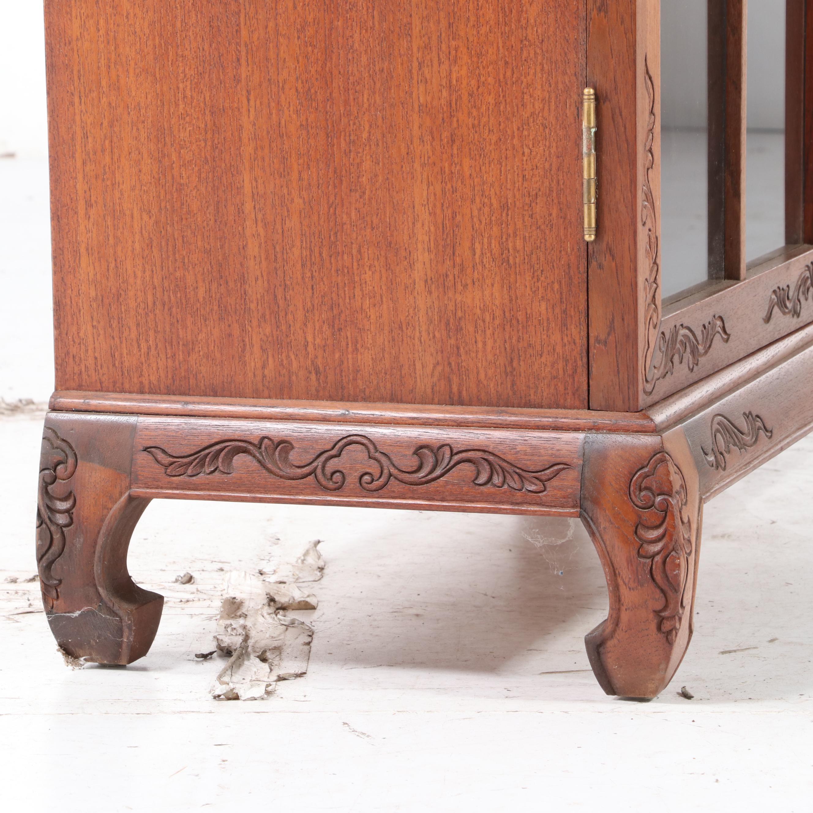 Chinese Hardwood Display Cabinet