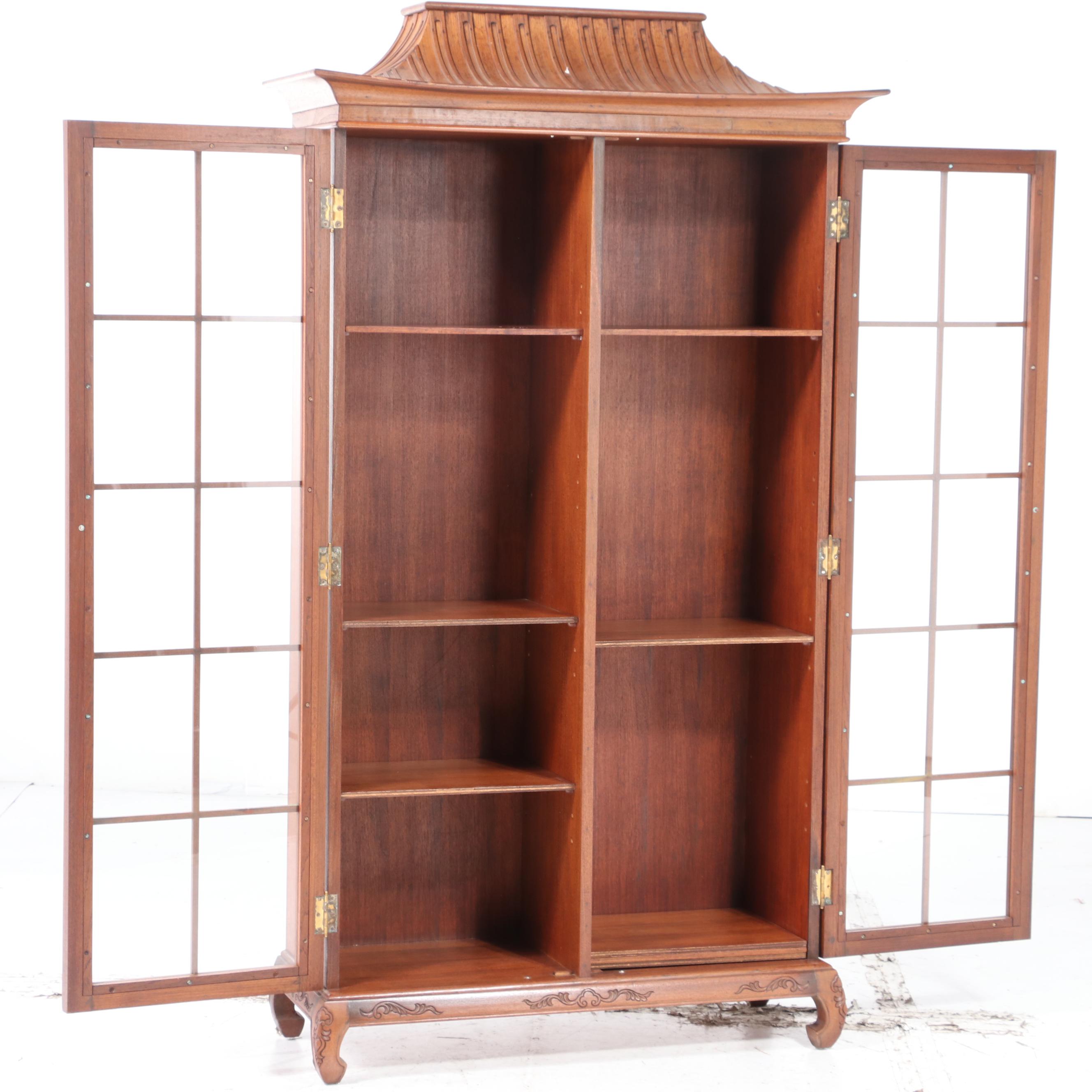 Chinese Hardwood Display Cabinet