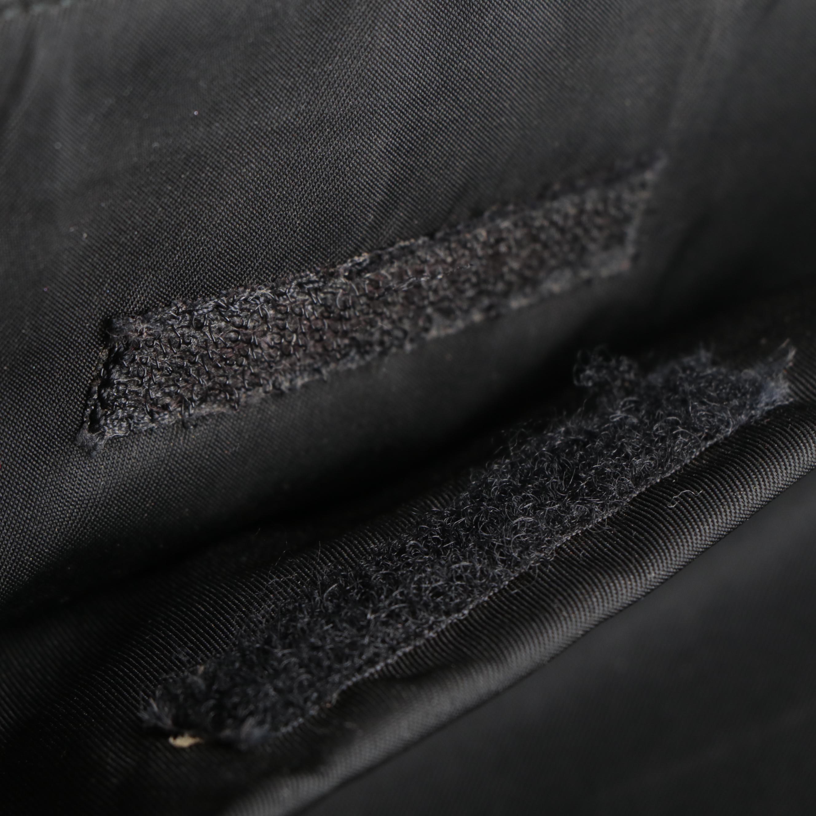 Prada Shoulder Bag in Black Tessuto Nylon and Smooth Leather