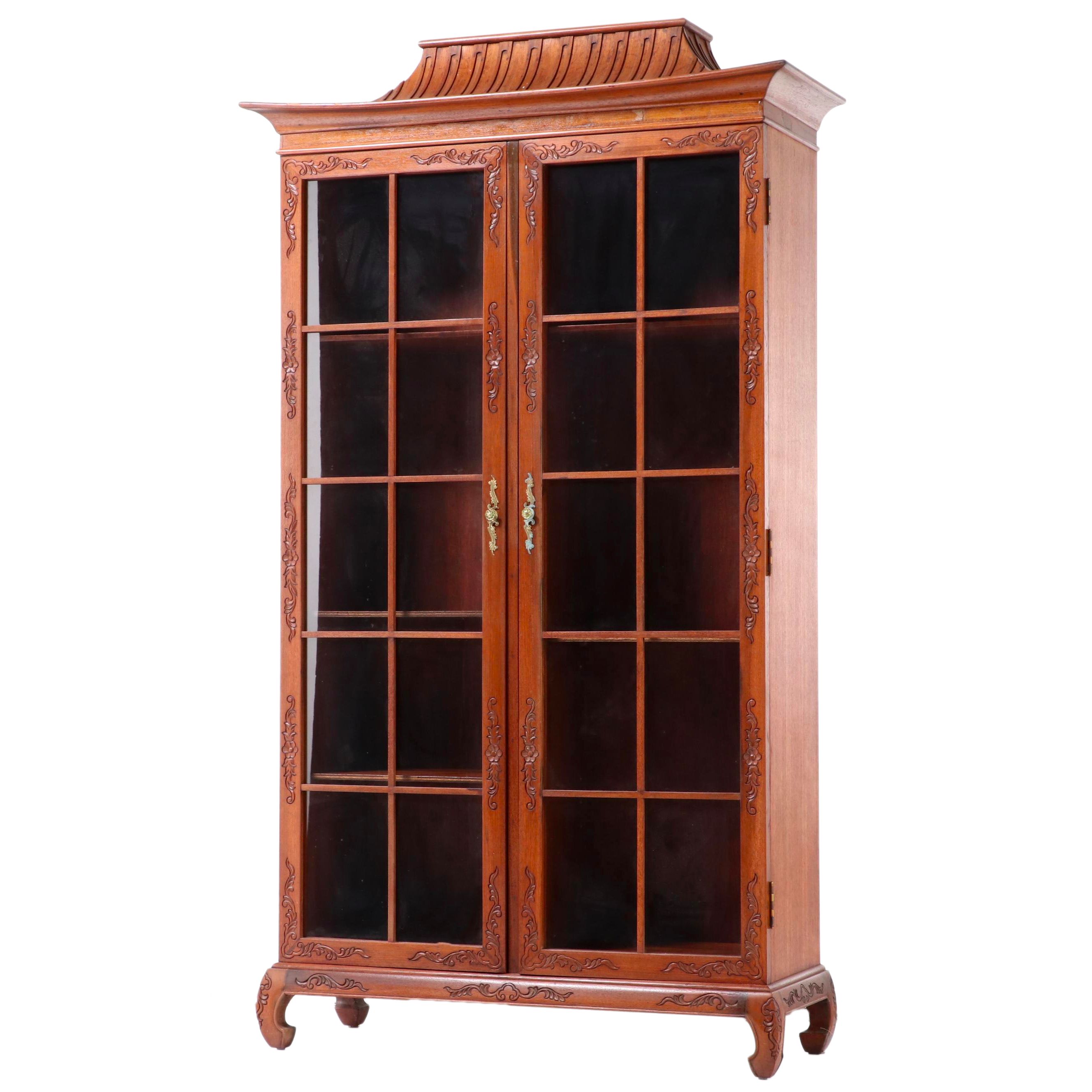 Chinese Hardwood Display Cabinet