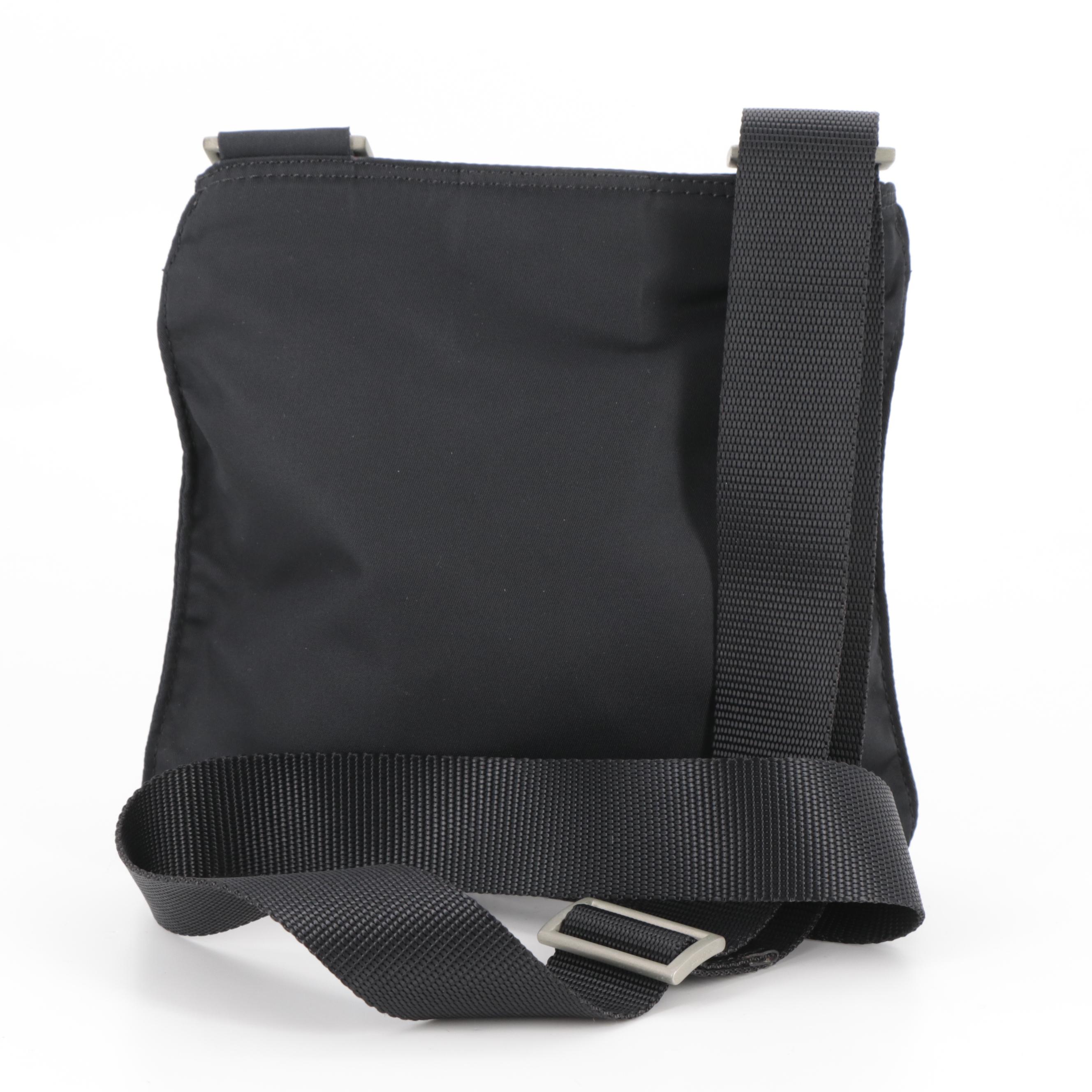 Prada Crossbody Bag in Black Tessuto Nylon