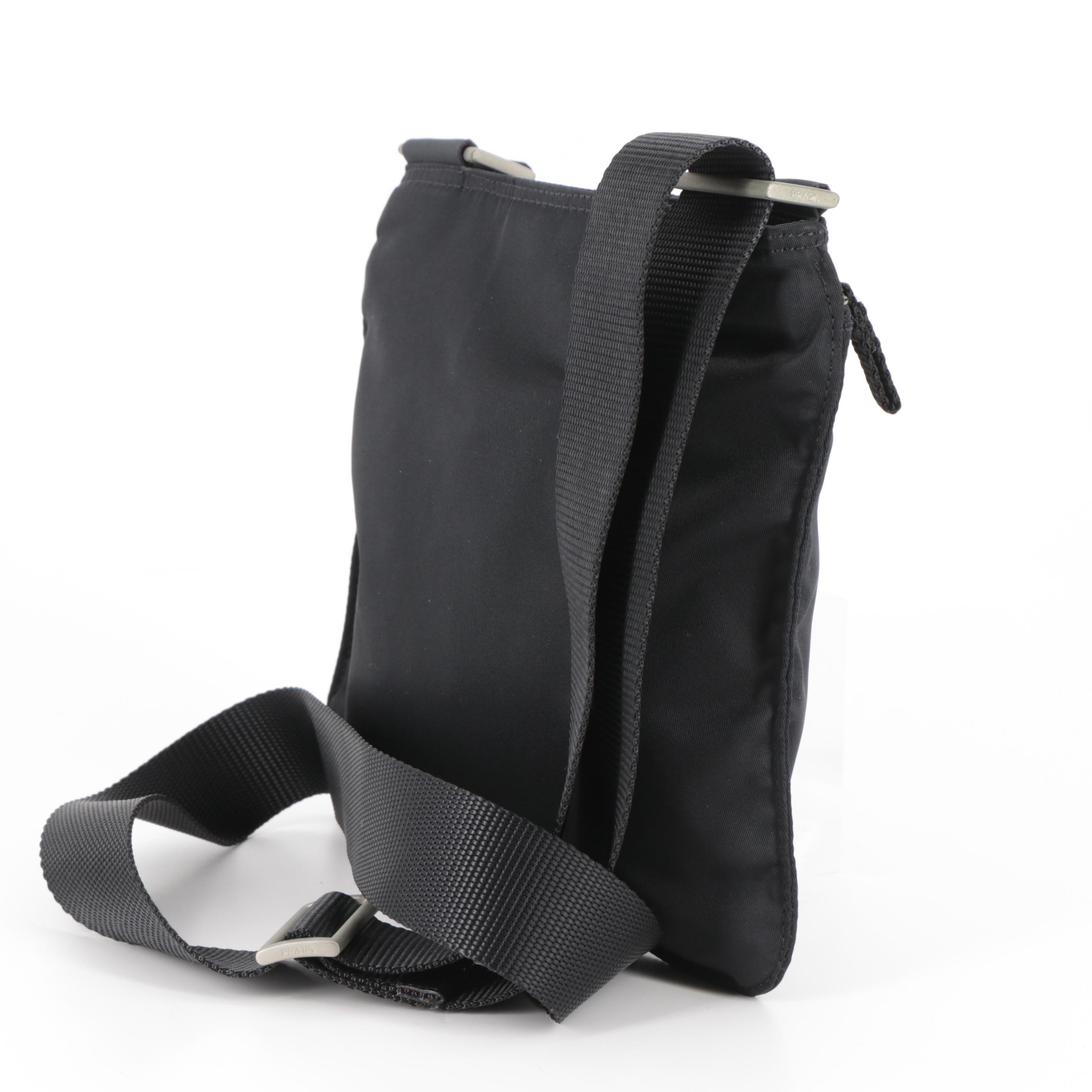 Prada Crossbody Bag in Black Tessuto Nylon