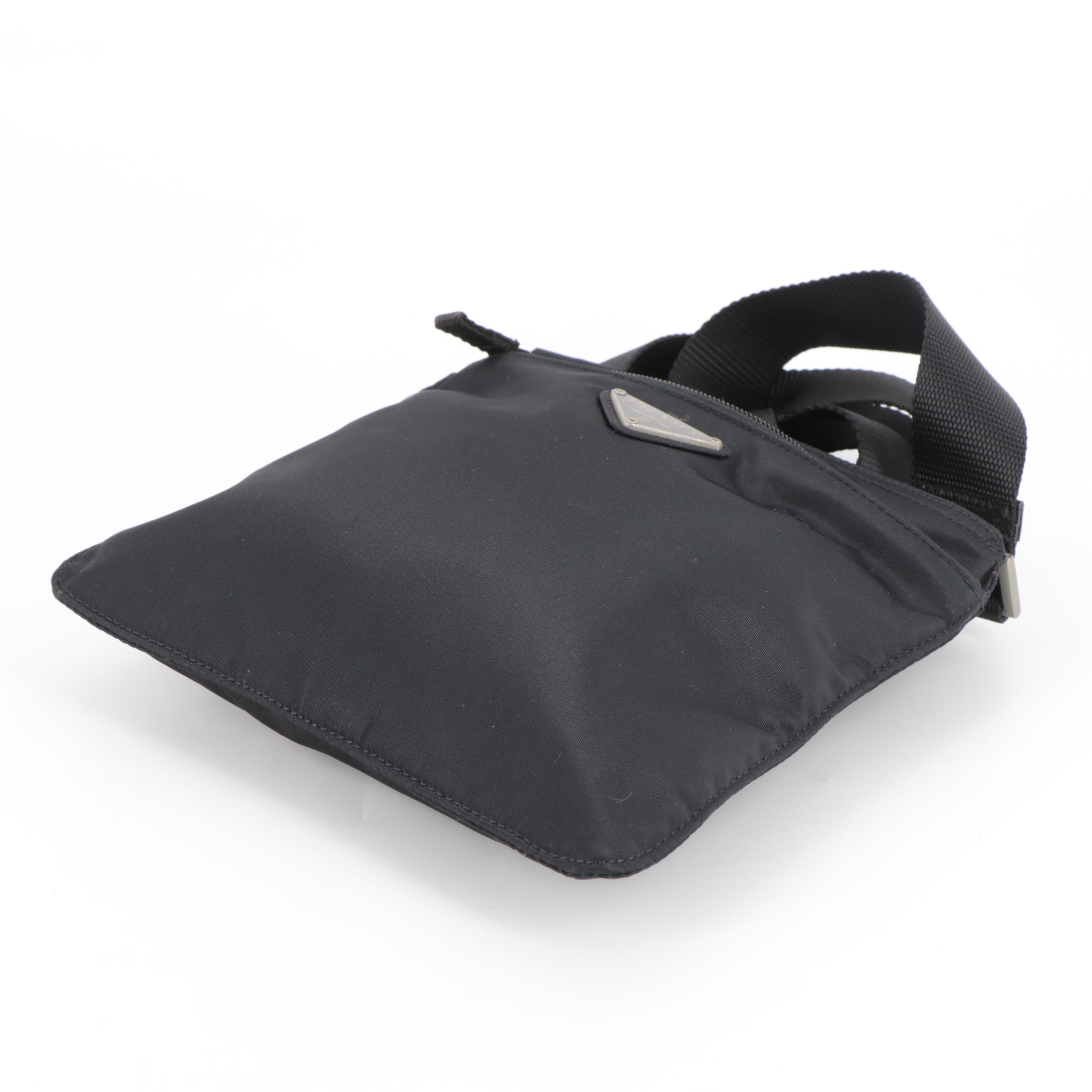 Prada Crossbody Bag in Black Tessuto Nylon