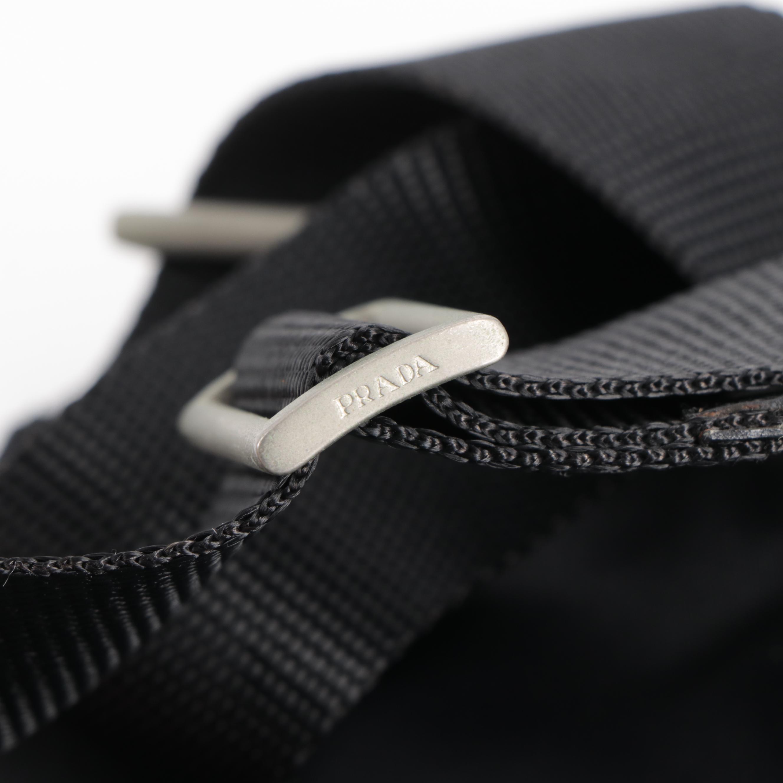 Prada Crossbody Bag in Black Tessuto Nylon
