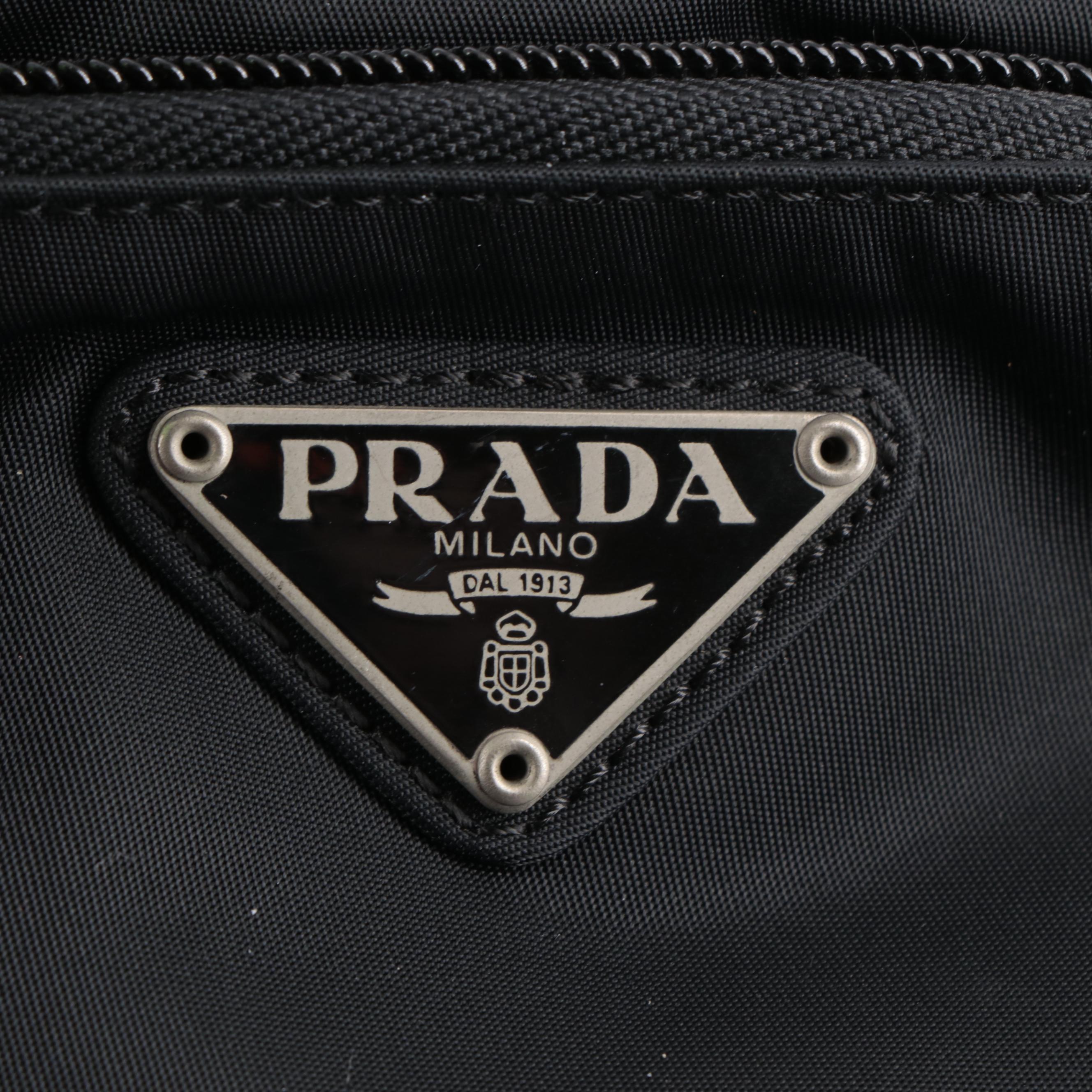 Prada Crossbody Bag in Black Tessuto Nylon