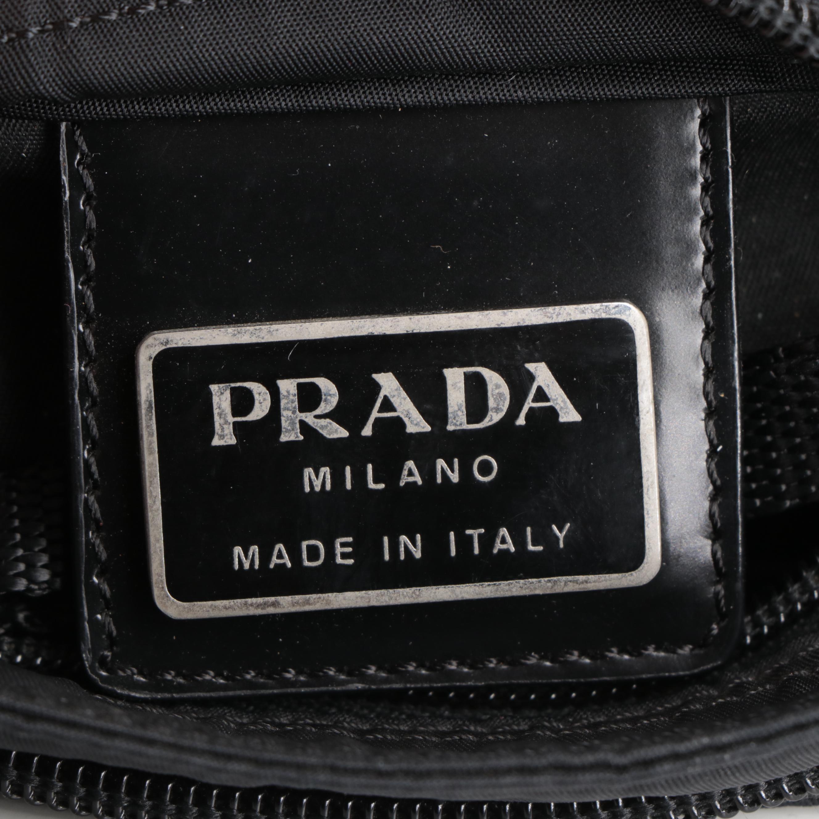 Prada Crossbody Bag in Black Tessuto Nylon