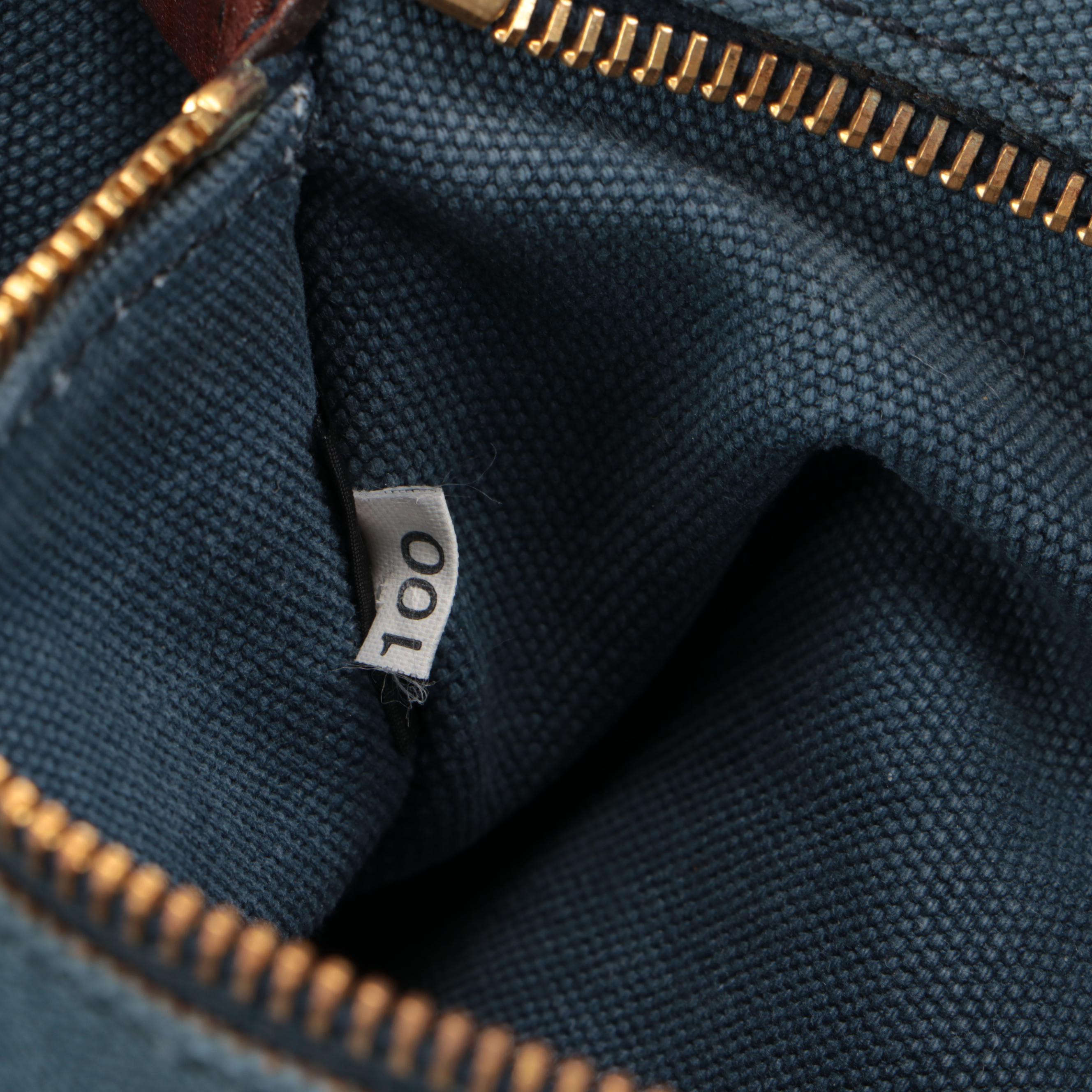 Prada Tote Bag in Blue Canvas