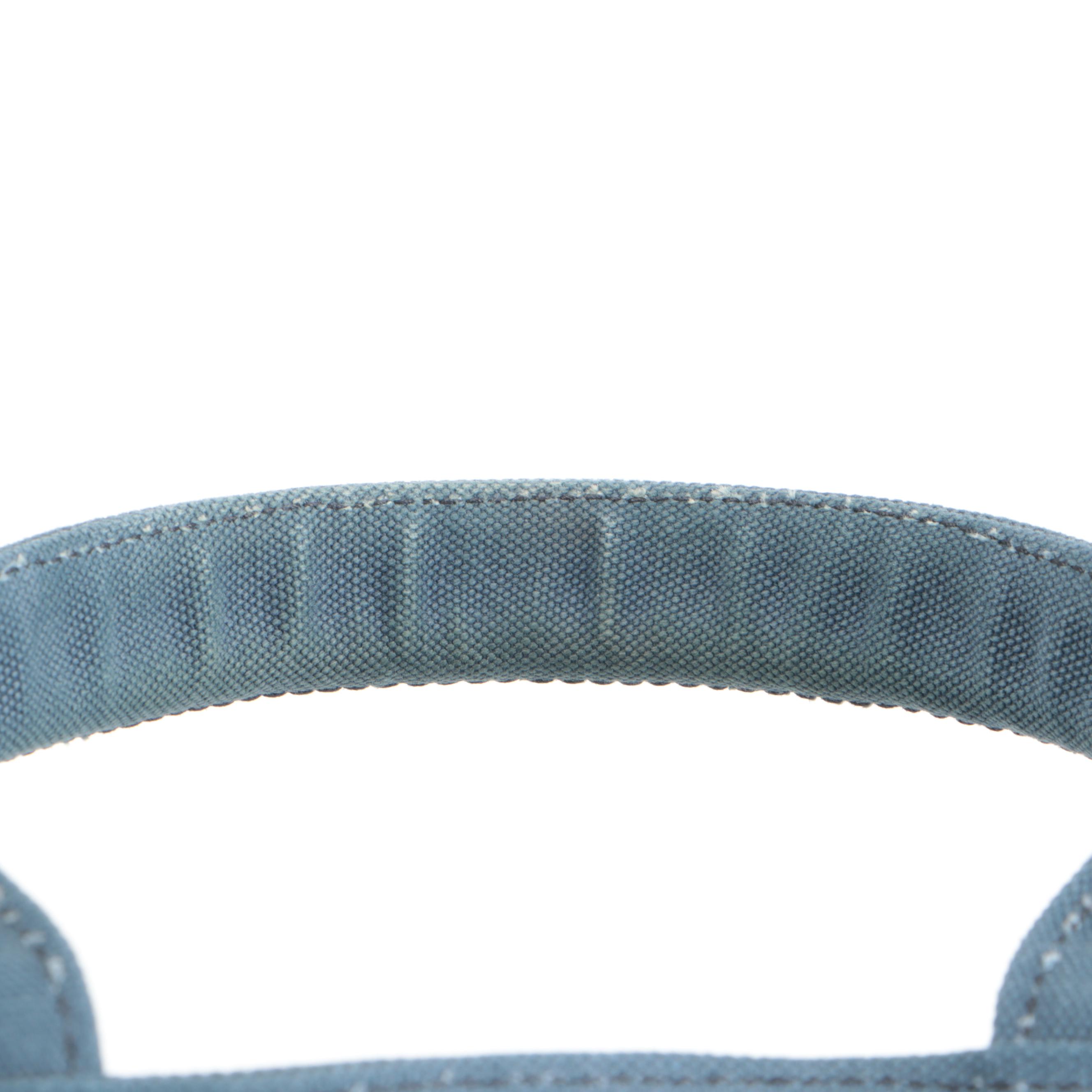 Prada Tote Bag in Blue Canvas