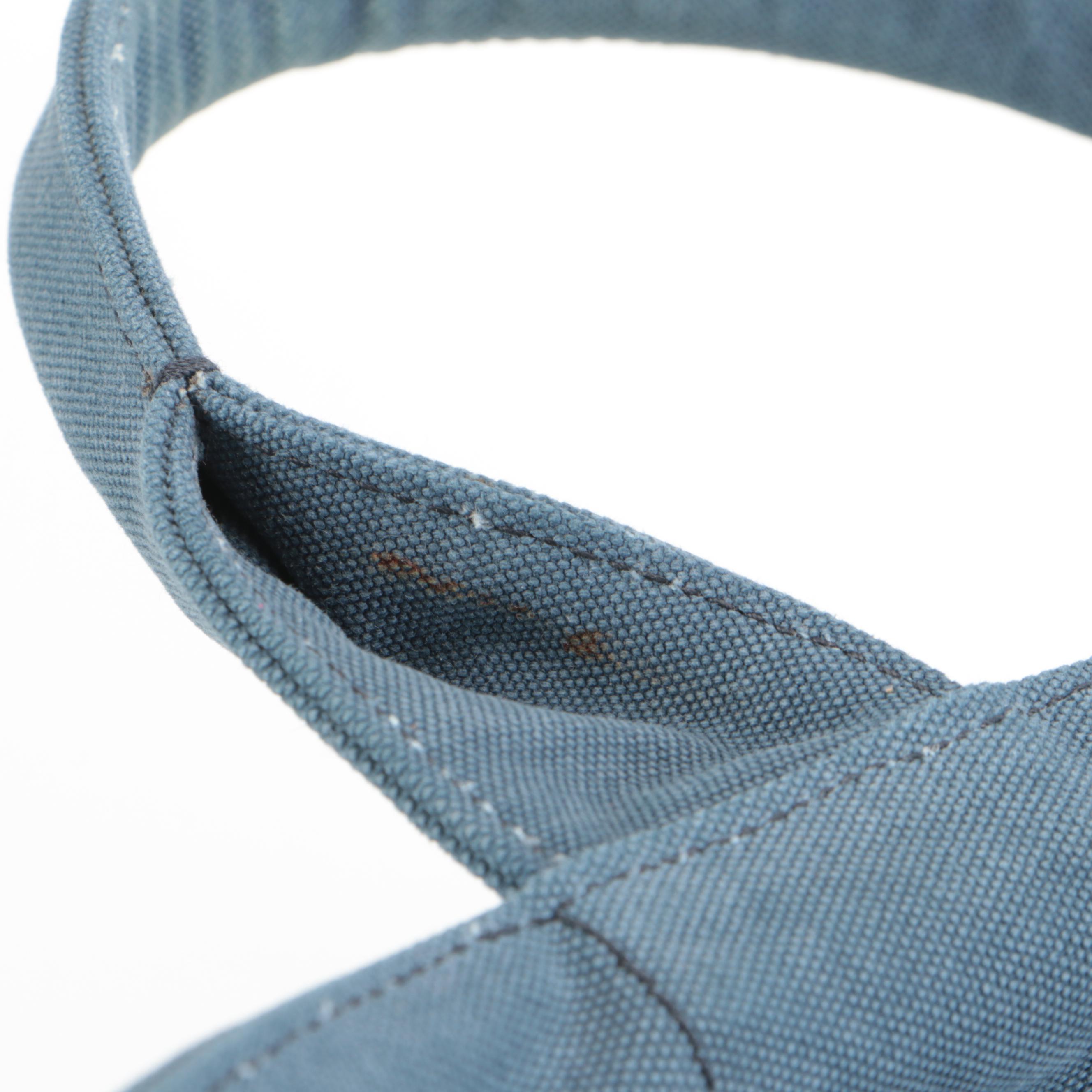 Prada Tote Bag in Blue Canvas