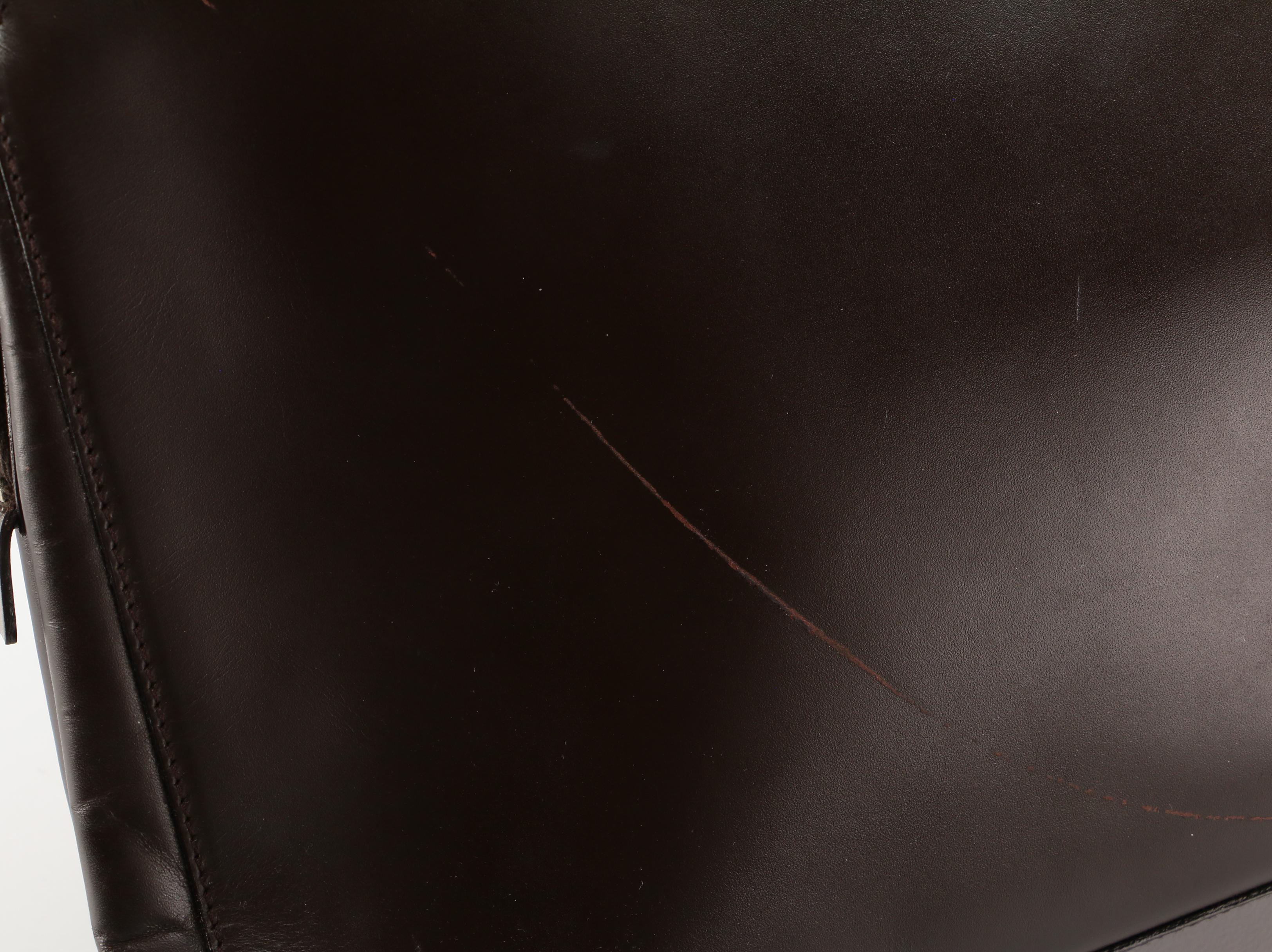 Prada Dark Brown Leather Shoulder Bag