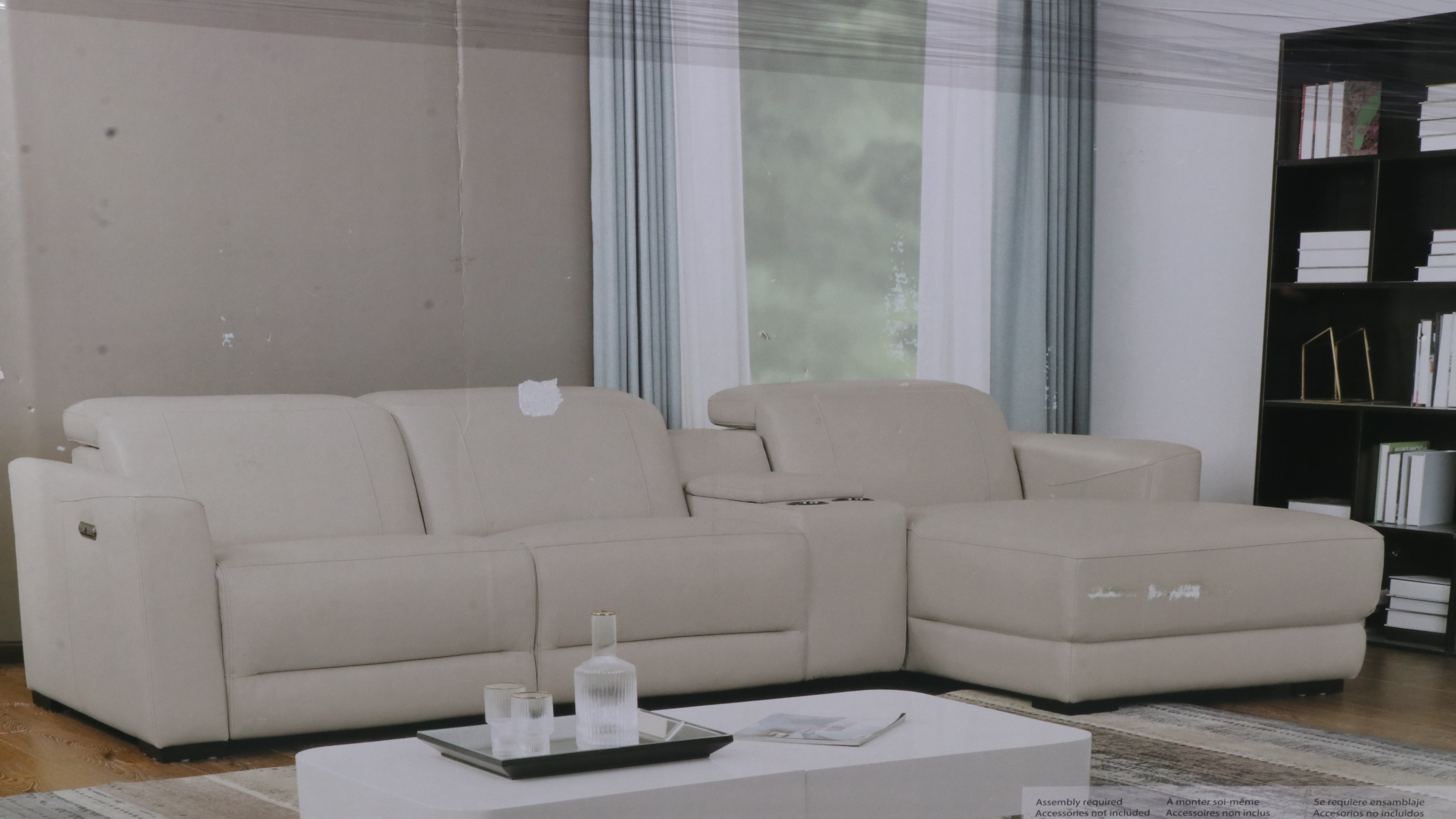 Gilman Creek Furniture "Tampa" Leather Power Reclining Sectional