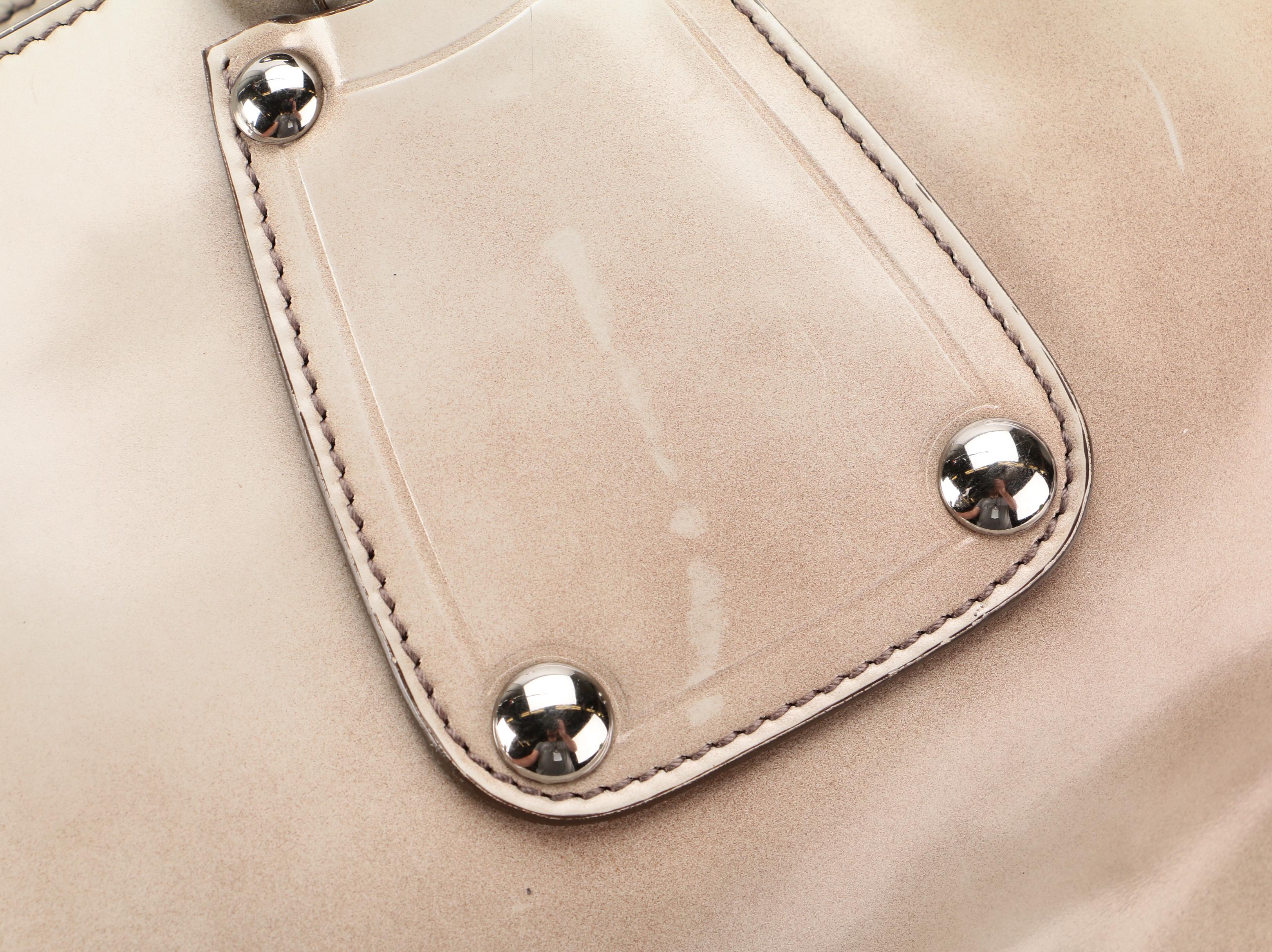 Prada Two-Way Bauletto Bag in Glace Calfskin Leather