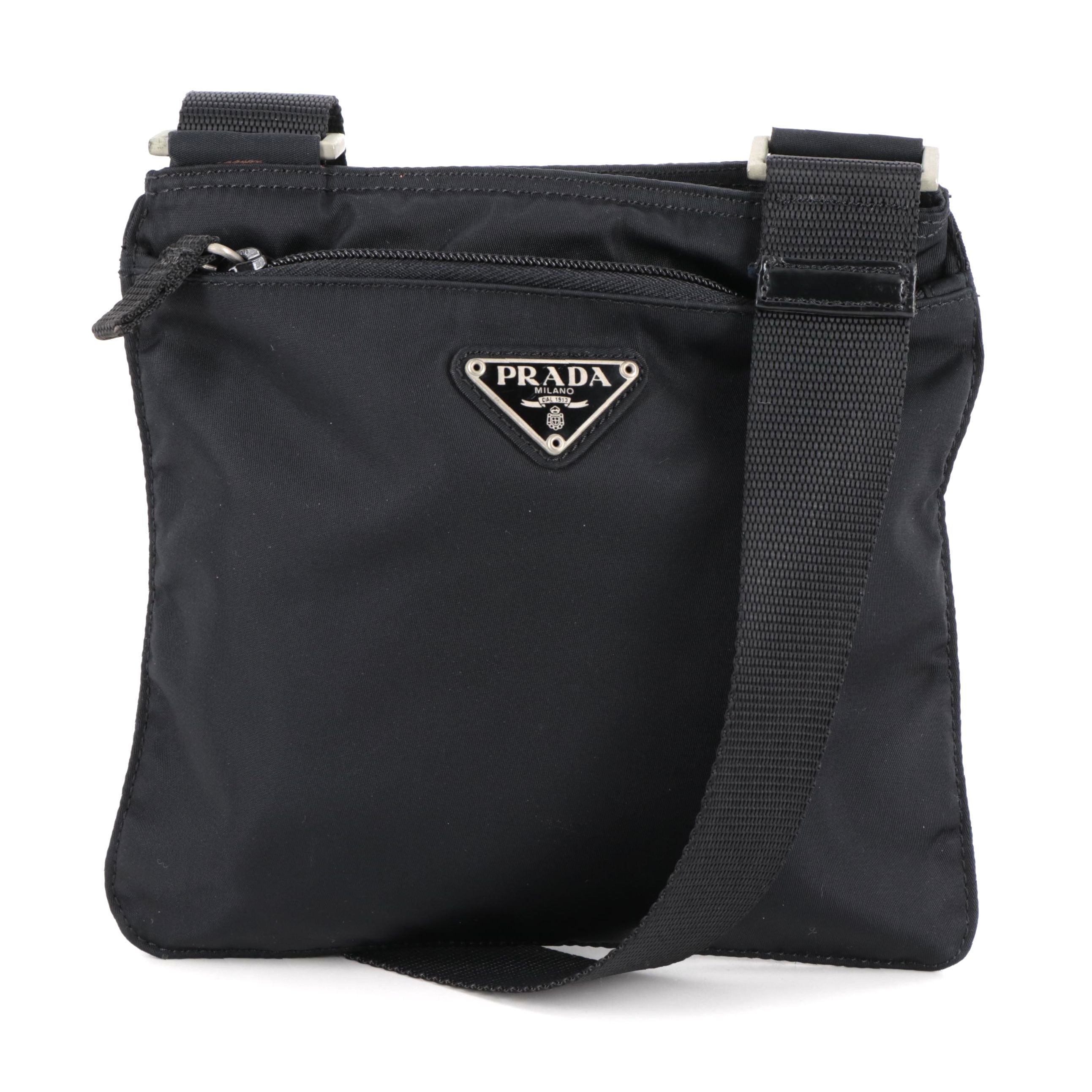 Prada Crossbody Bag in Black Tessuto Nylon