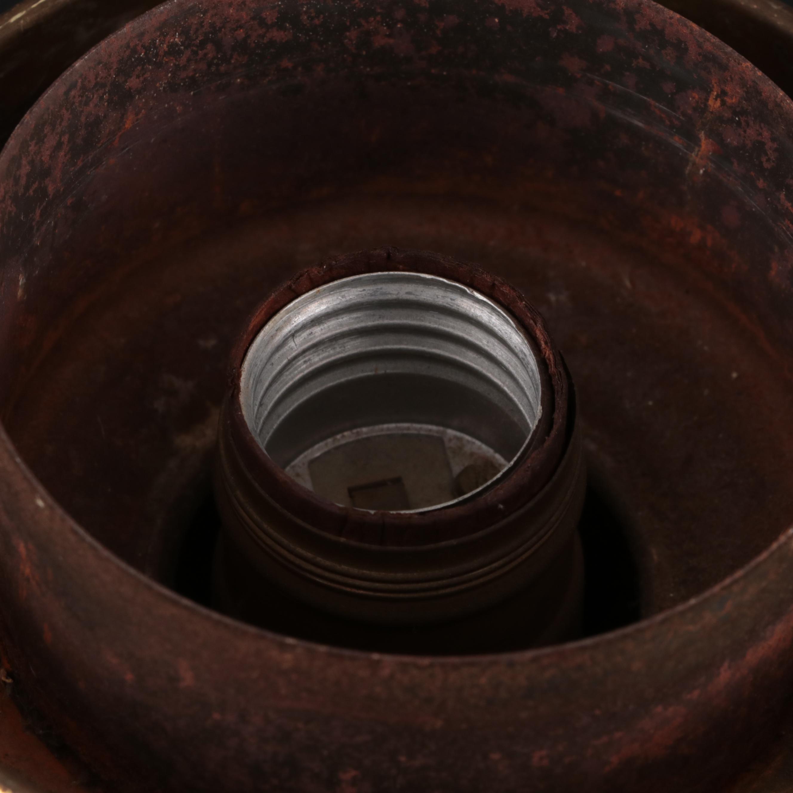 Victorian Milk Glass Double Globe Cherub Face Converted Parlor Oil Lamp