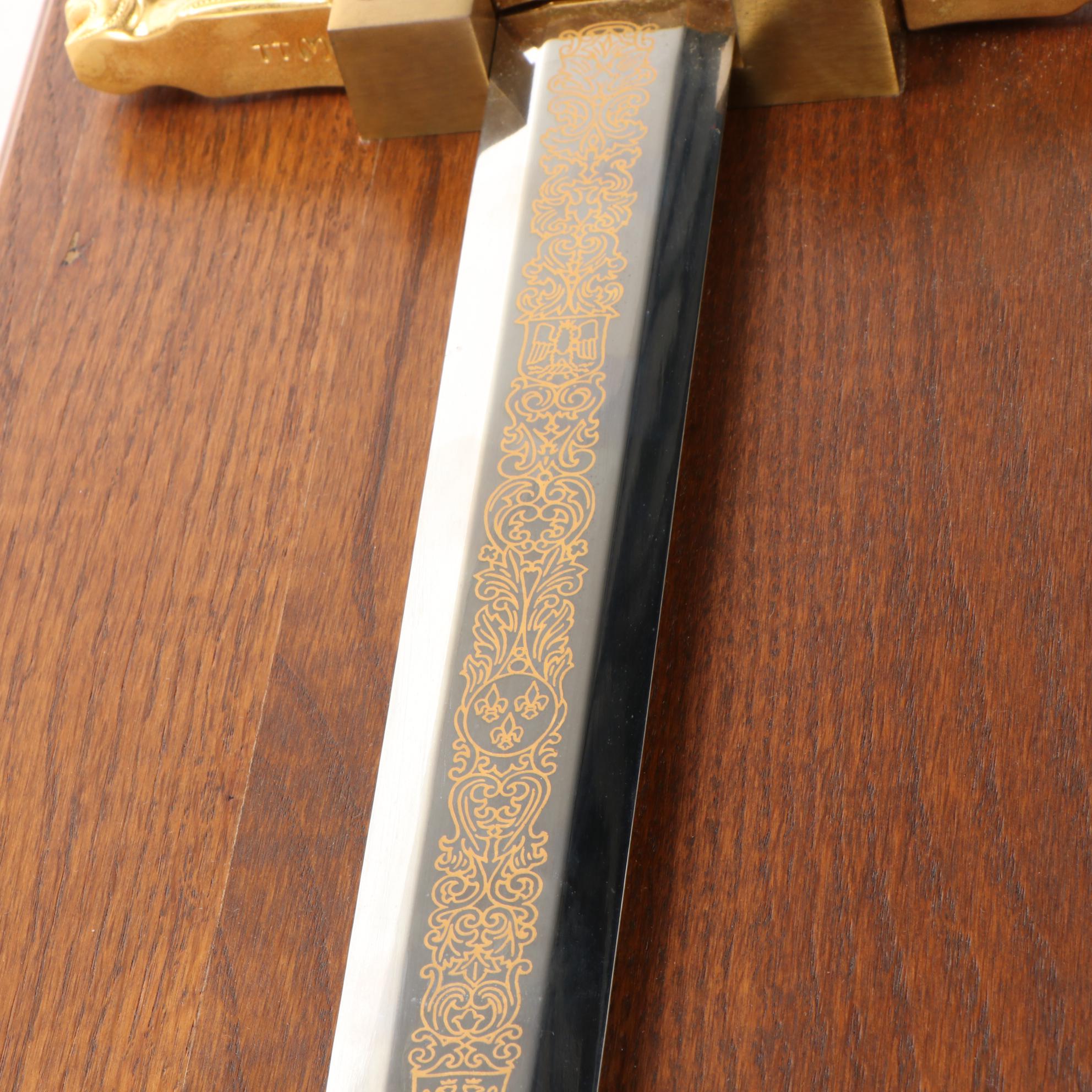 Franklin Mint Replica Sword of Charlemagne, "Joyeuse"