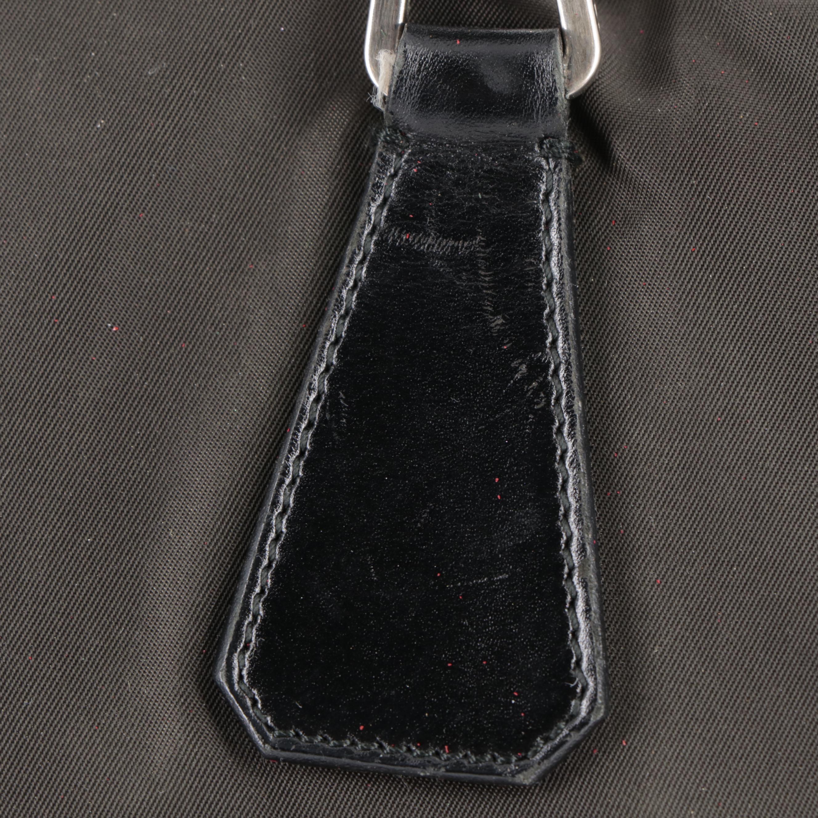 Prada Tessuto Nylon and Leather Top Handle Bag