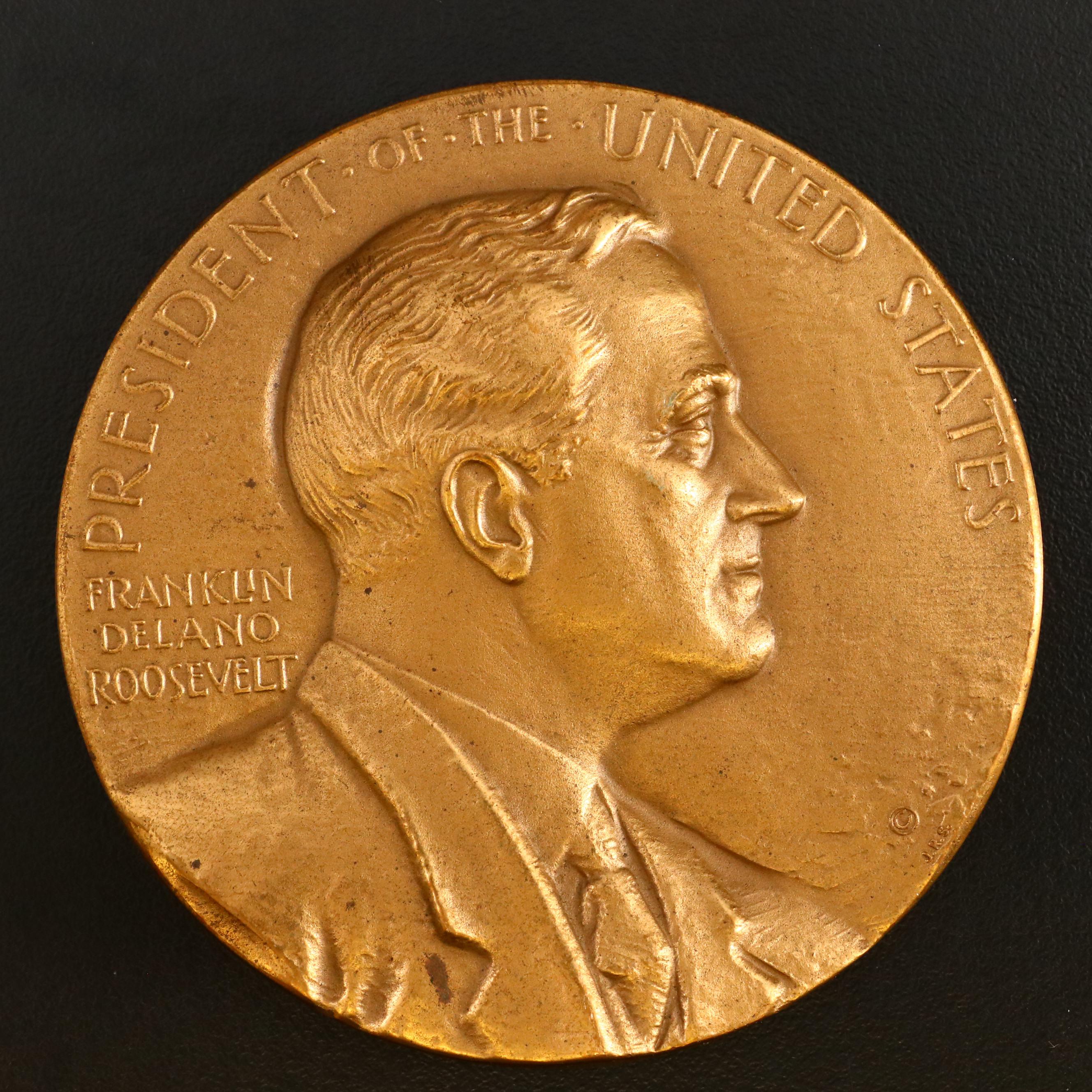 Nine Presidential Inauguration and Memorial Bronze Medals