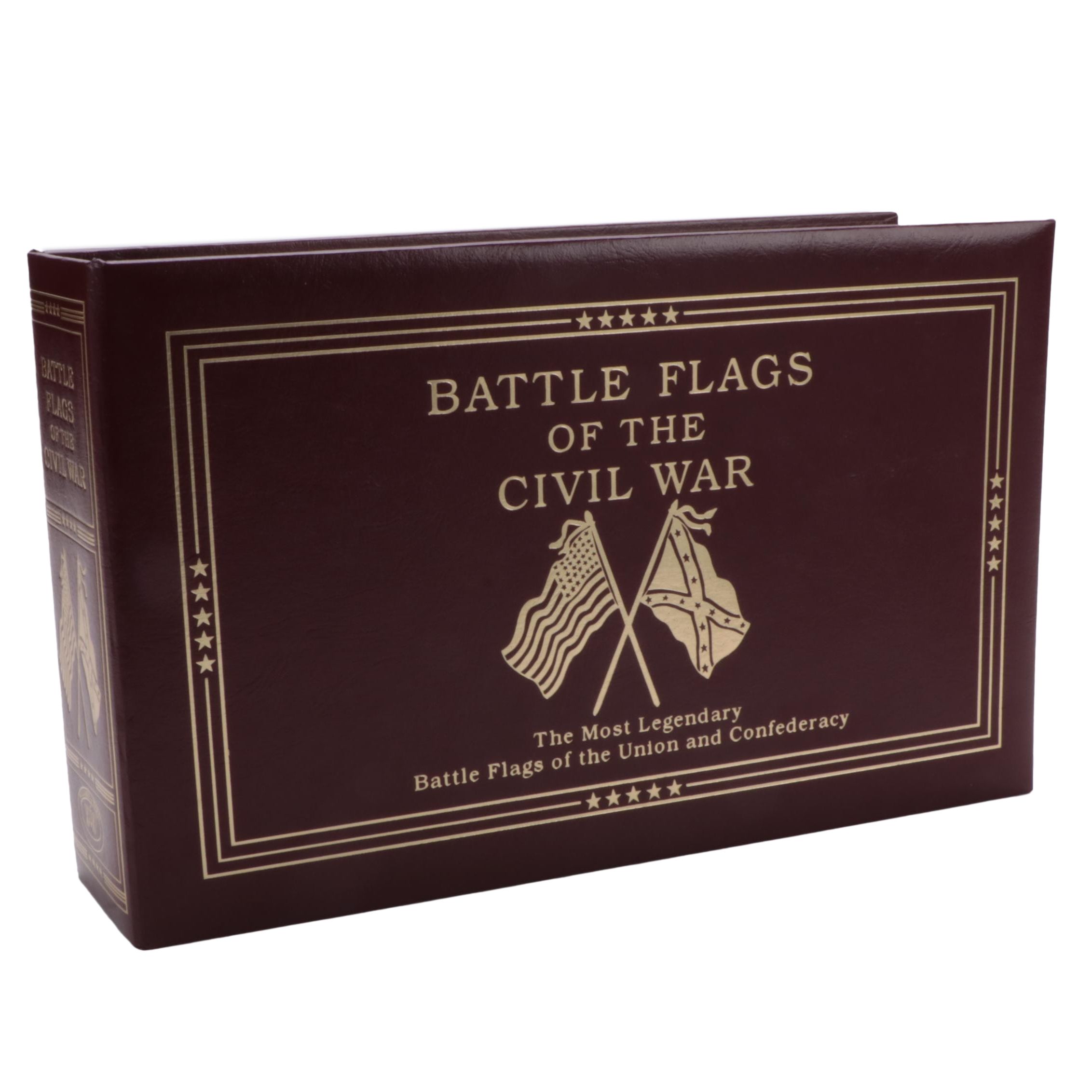 Willabee & Ward "Battle Flags of The Civil War" Patches in Leather Album