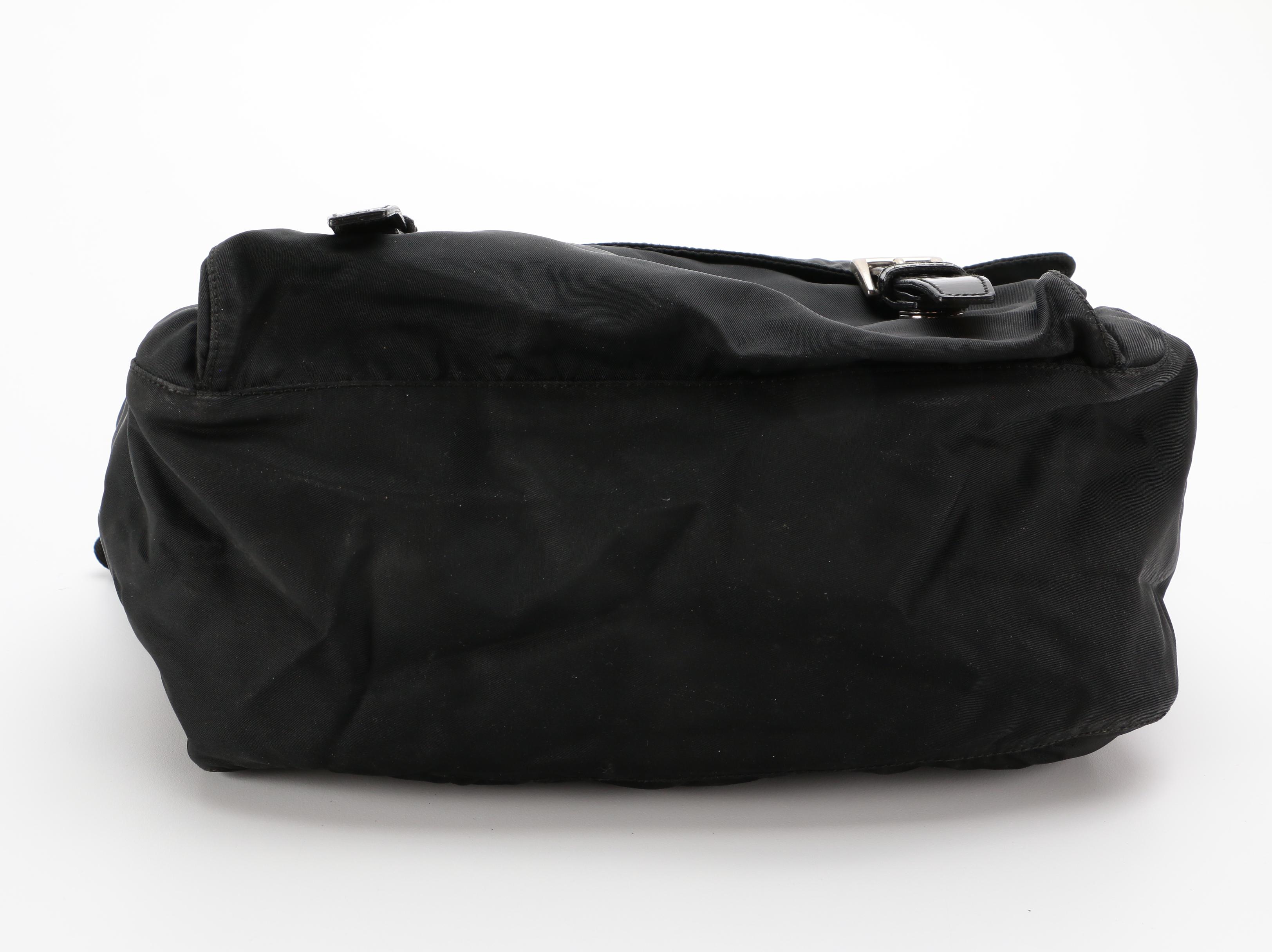 Prada Black Tessuto Nylon Messenger Crossbody