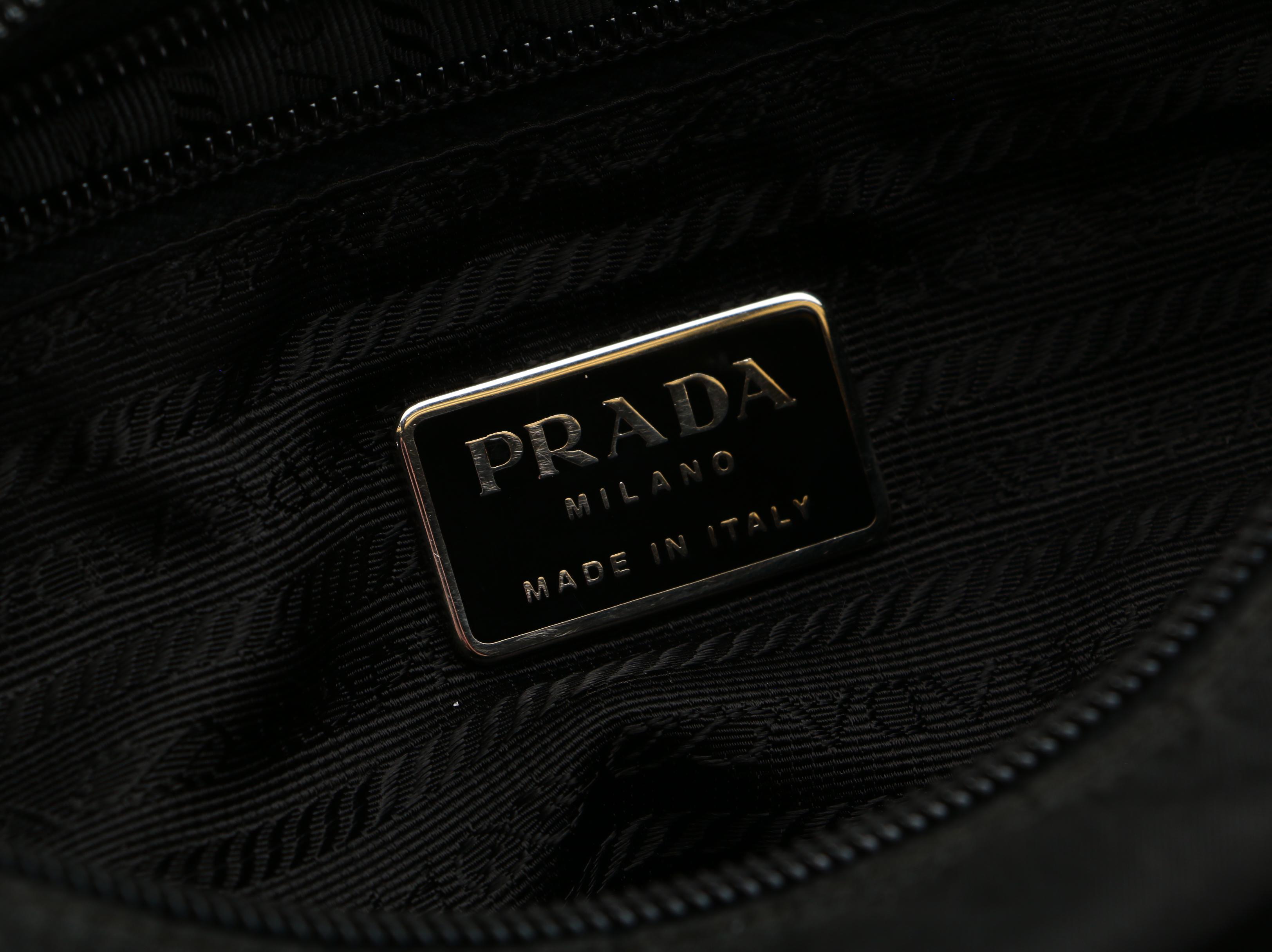 Prada Black Tessuto Nylon Messenger Crossbody