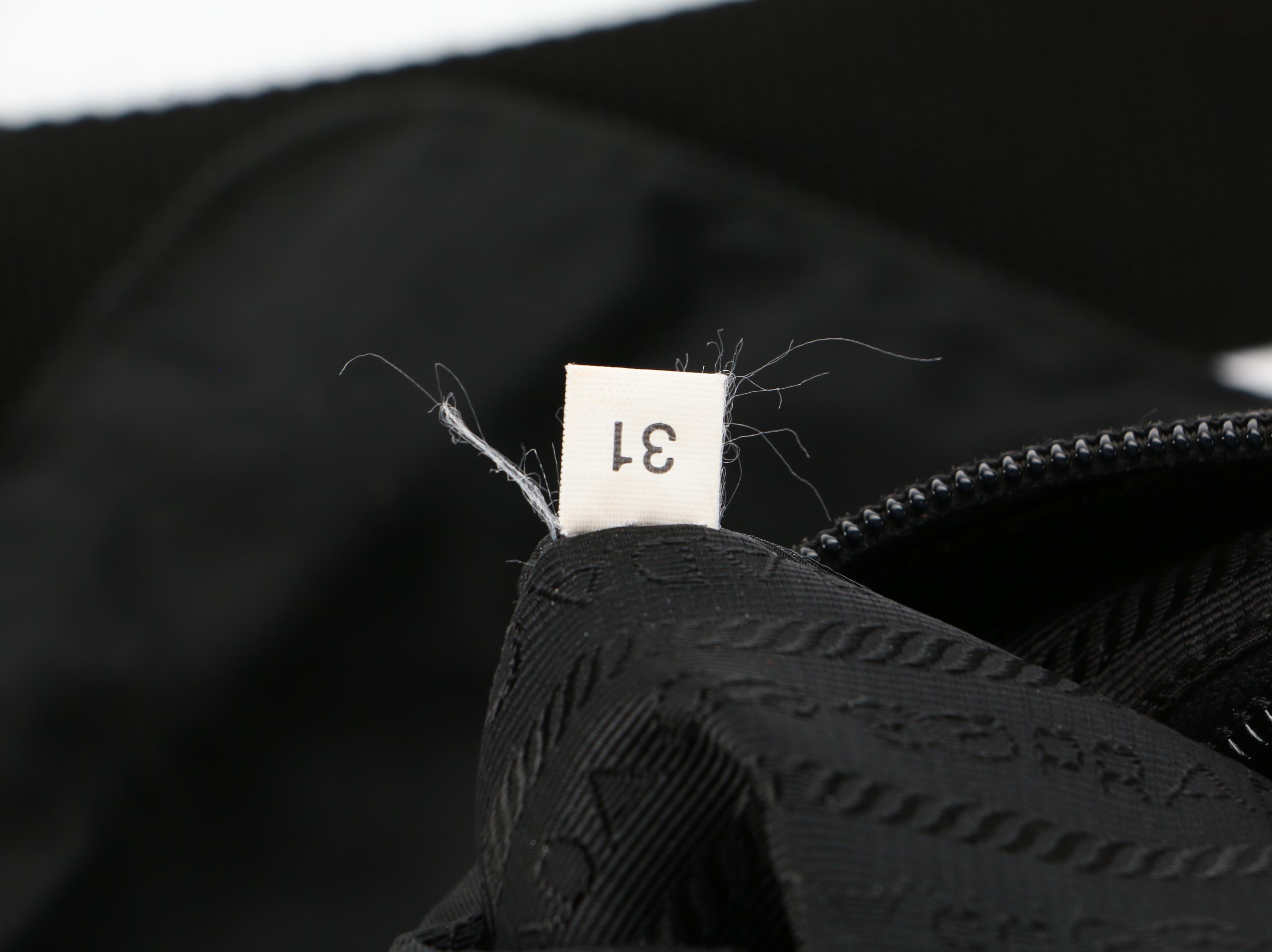 Prada Black Tessuto Nylon Messenger Crossbody