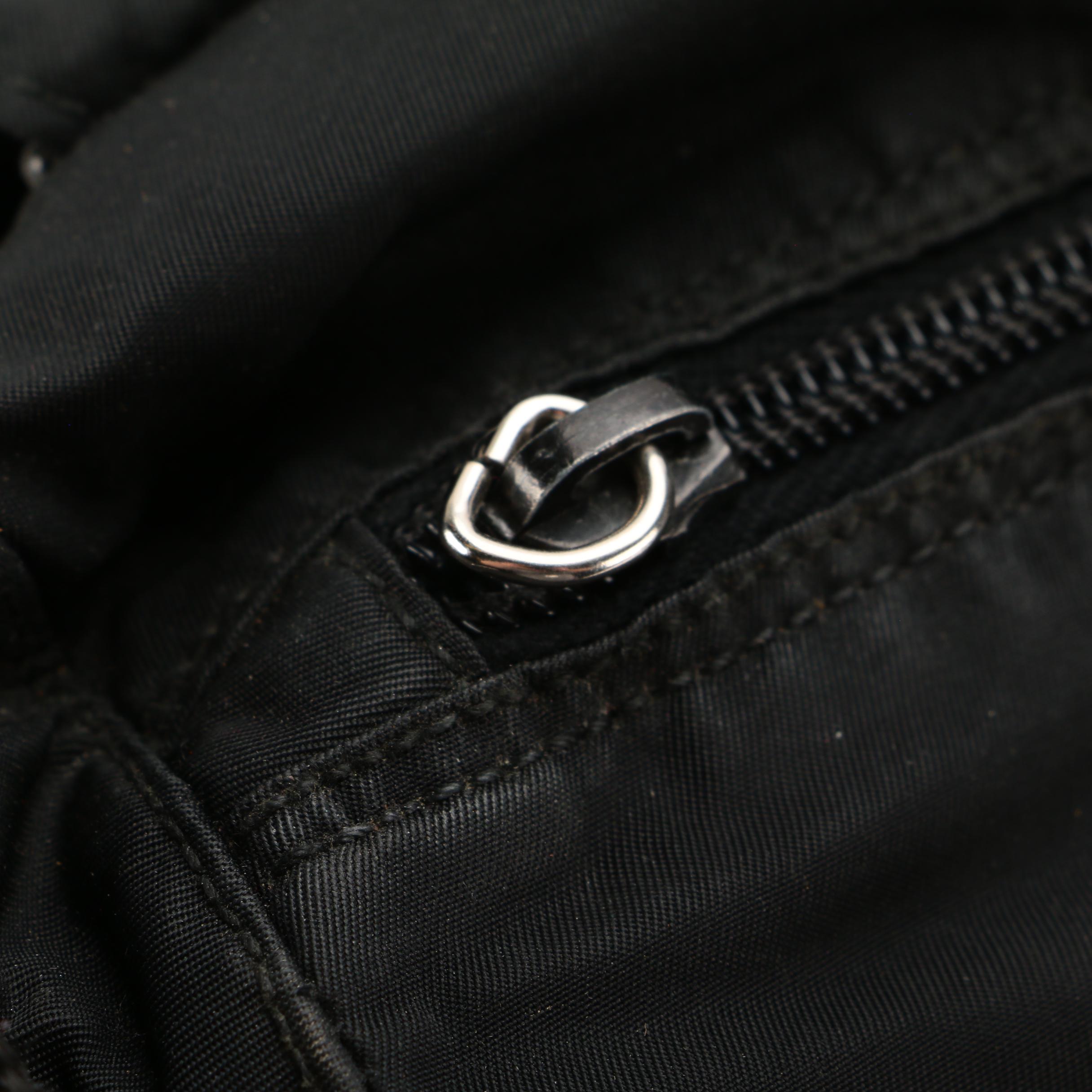 Prada Black Tessuto Nylon Messenger Crossbody