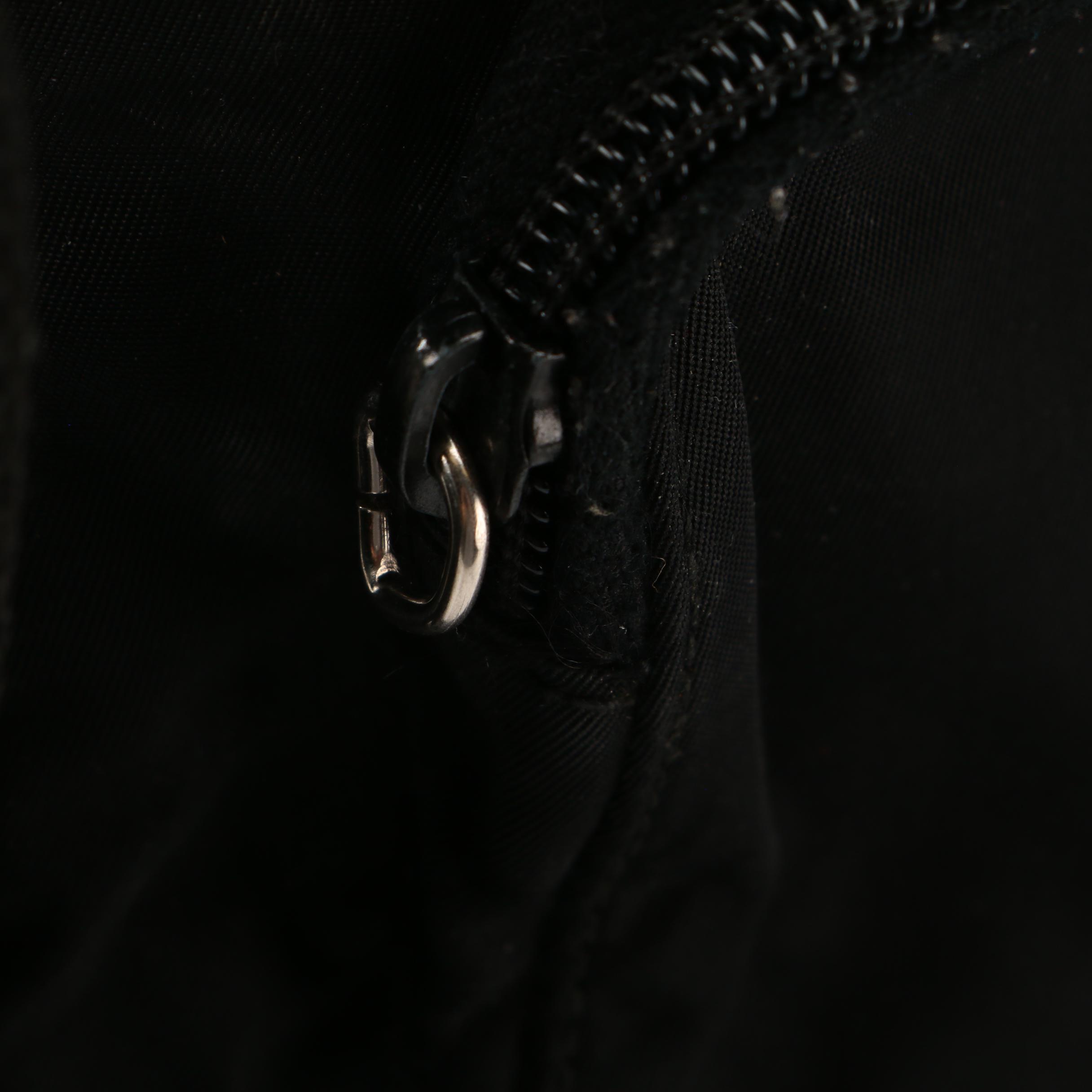 Prada Black Tessuto Nylon Messenger Crossbody