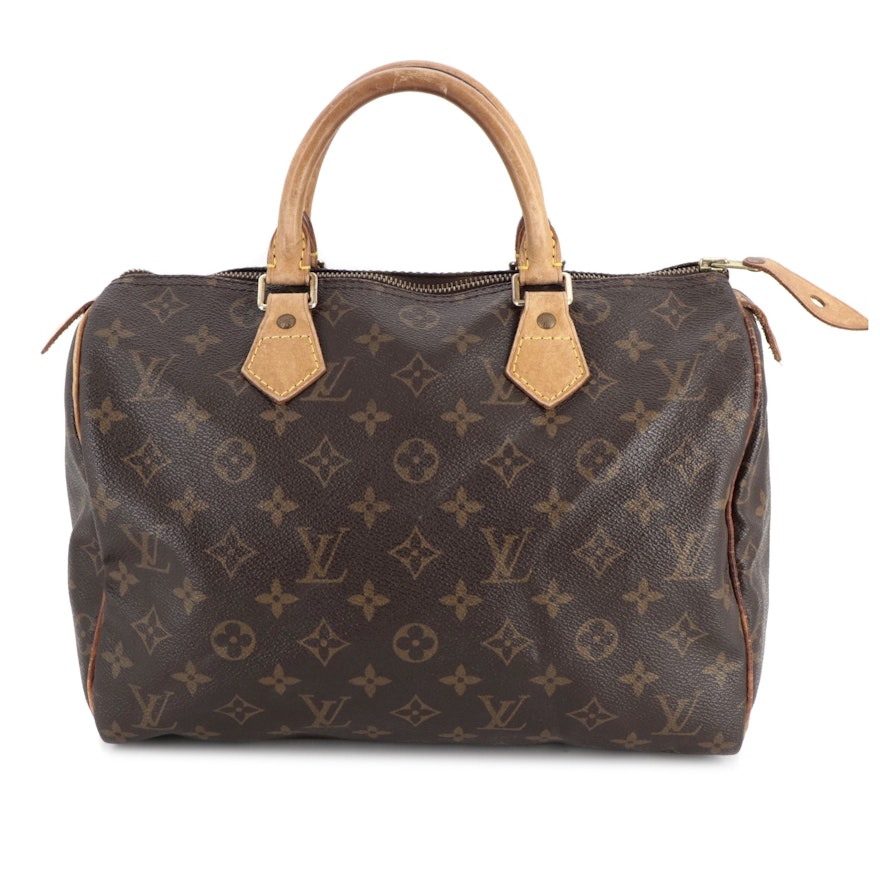 Louis Vuitton Speedy 30 in Monogram Canvas and Vachetta Leather