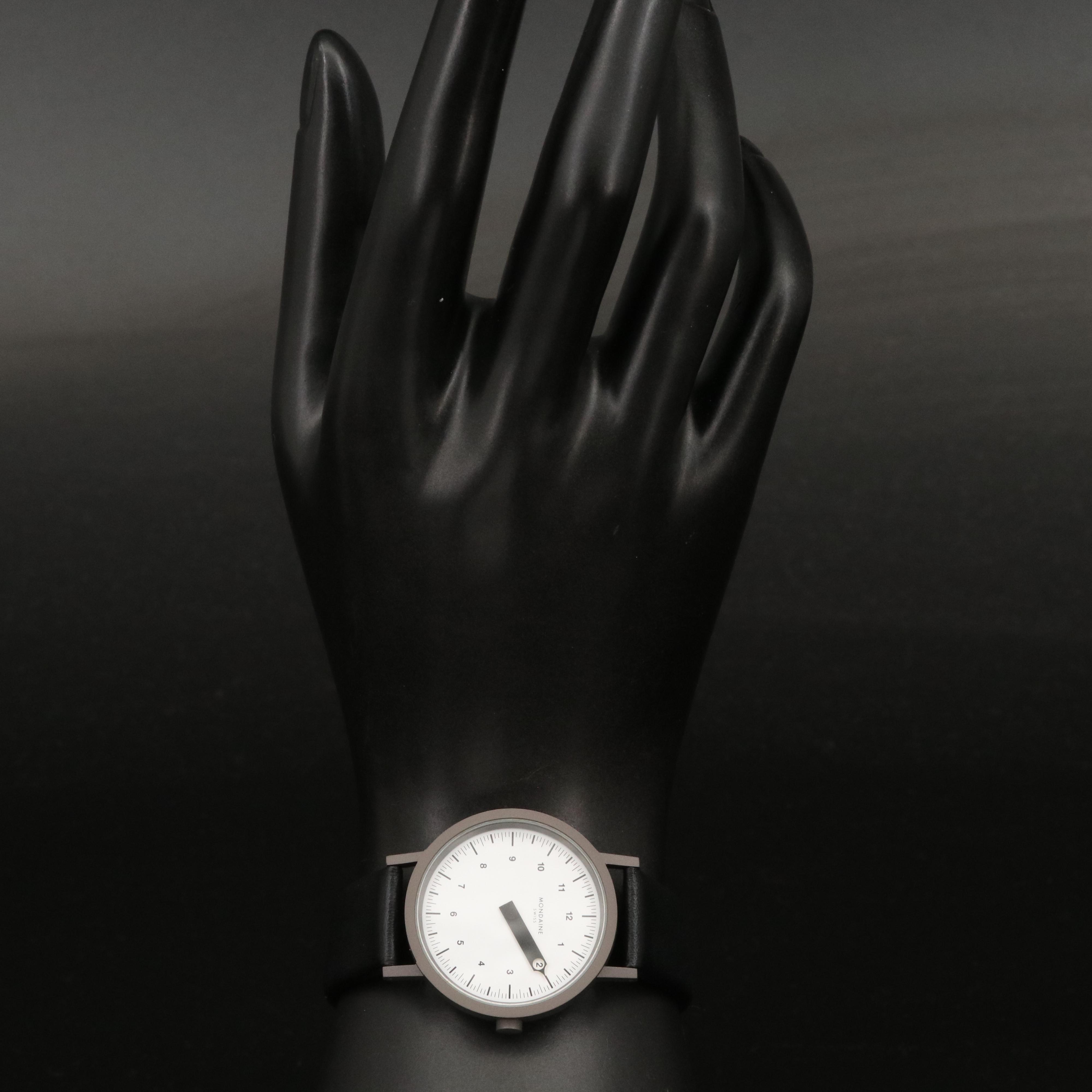 Mondaine "Dont Rush" Single Hand Brass Quartz Watch