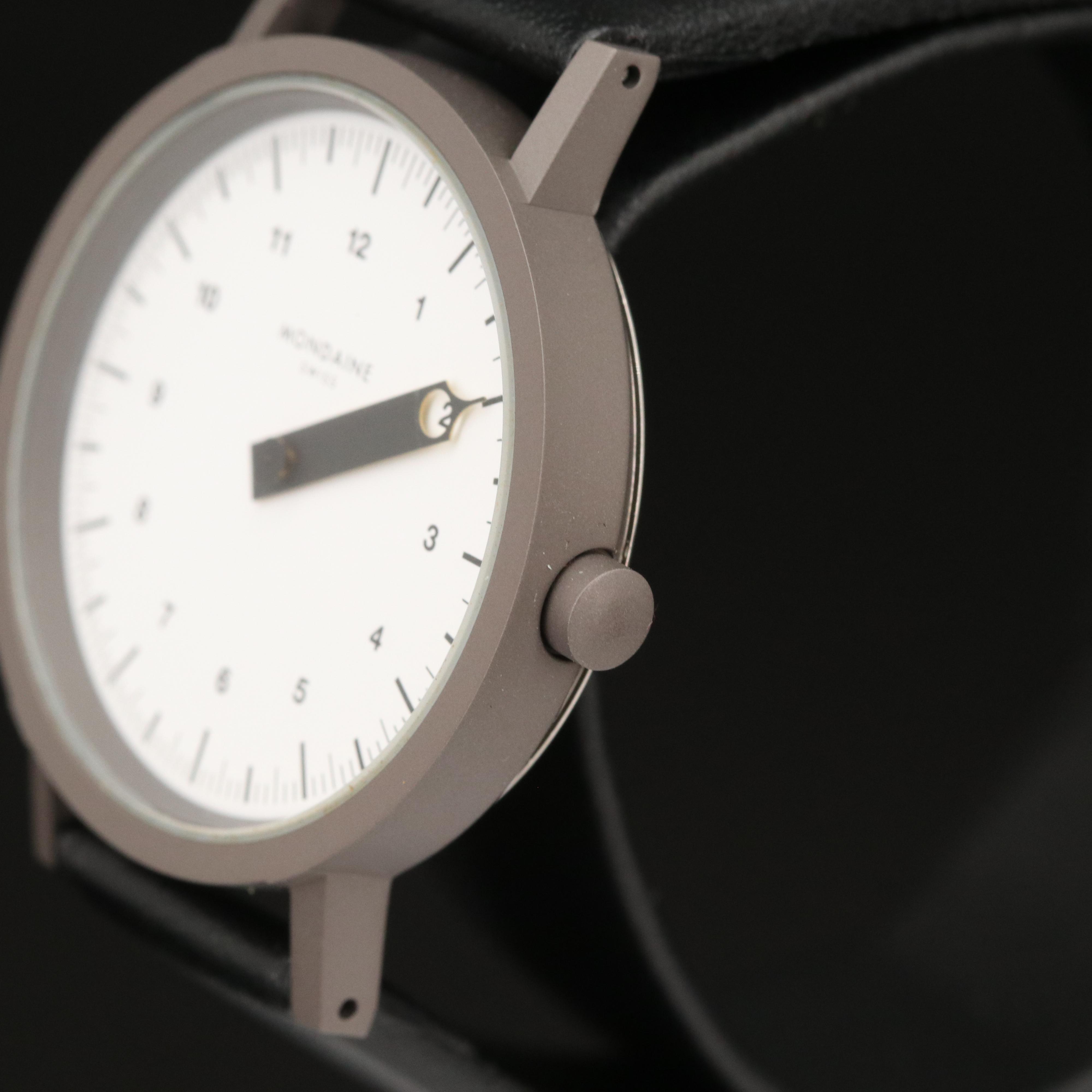 Mondaine "Dont Rush" Single Hand Brass Quartz Watch