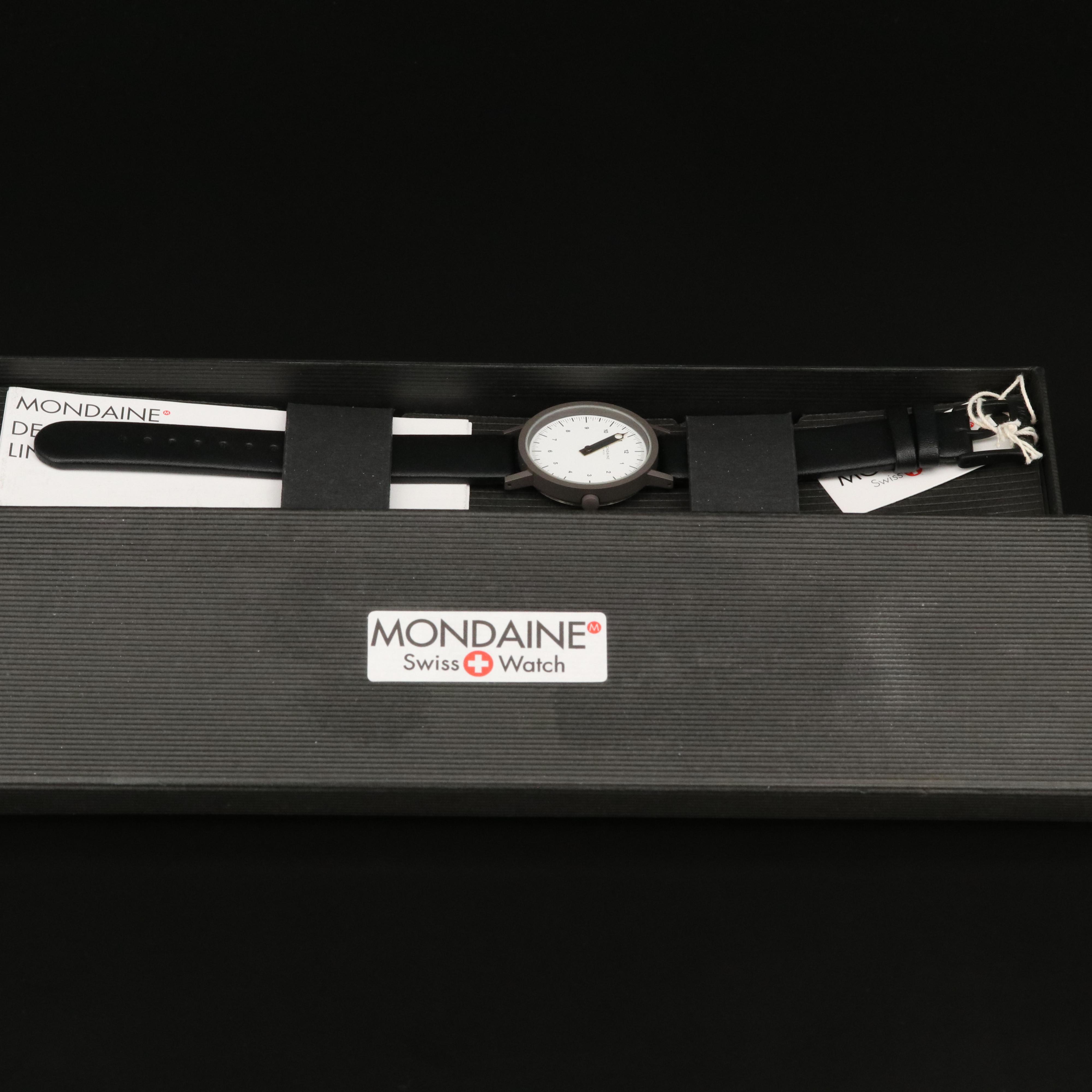 Mondaine "Dont Rush" Single Hand Brass Quartz Watch