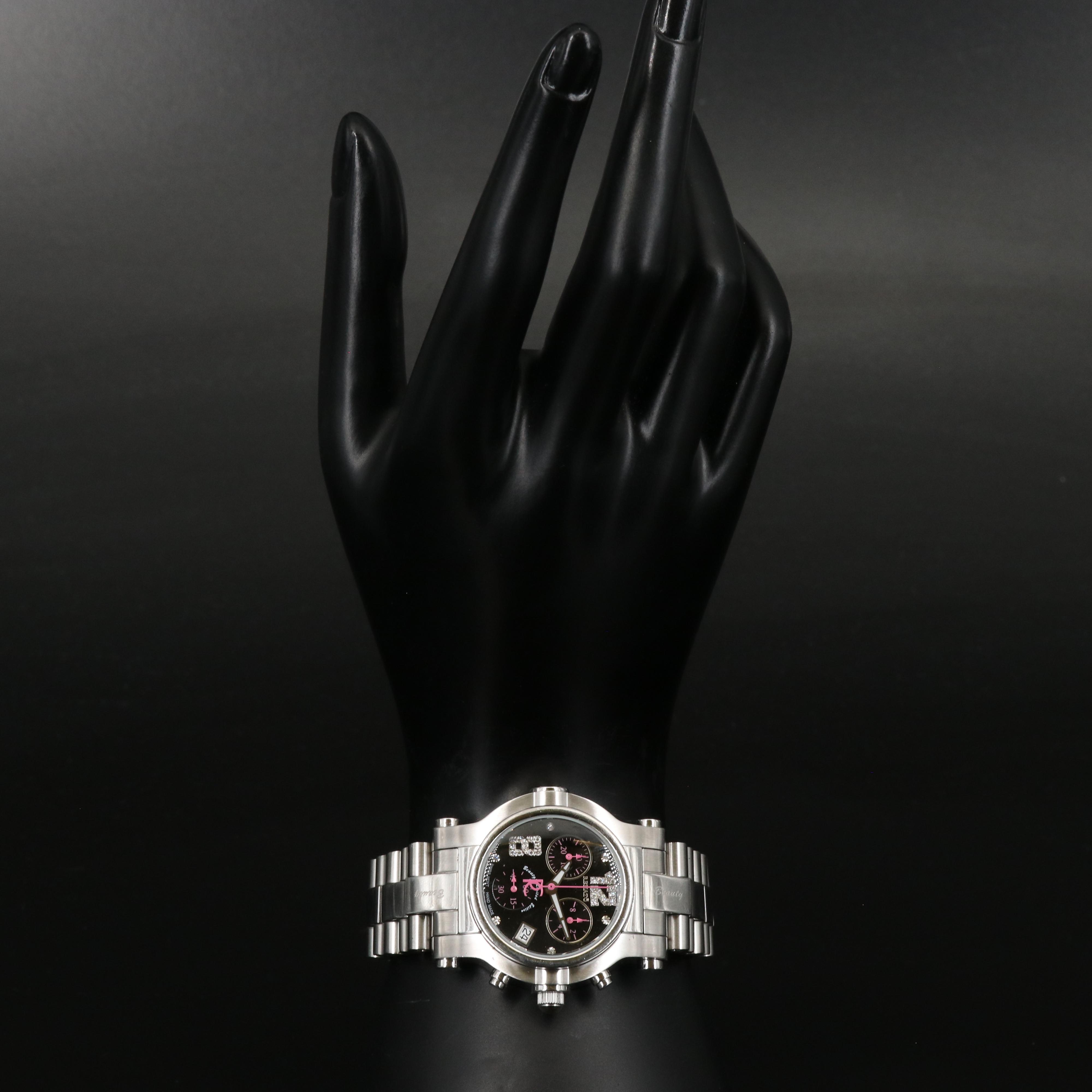 Renato Beauty - Limited Edition Diamond Chronograph Stainless Steel Watch