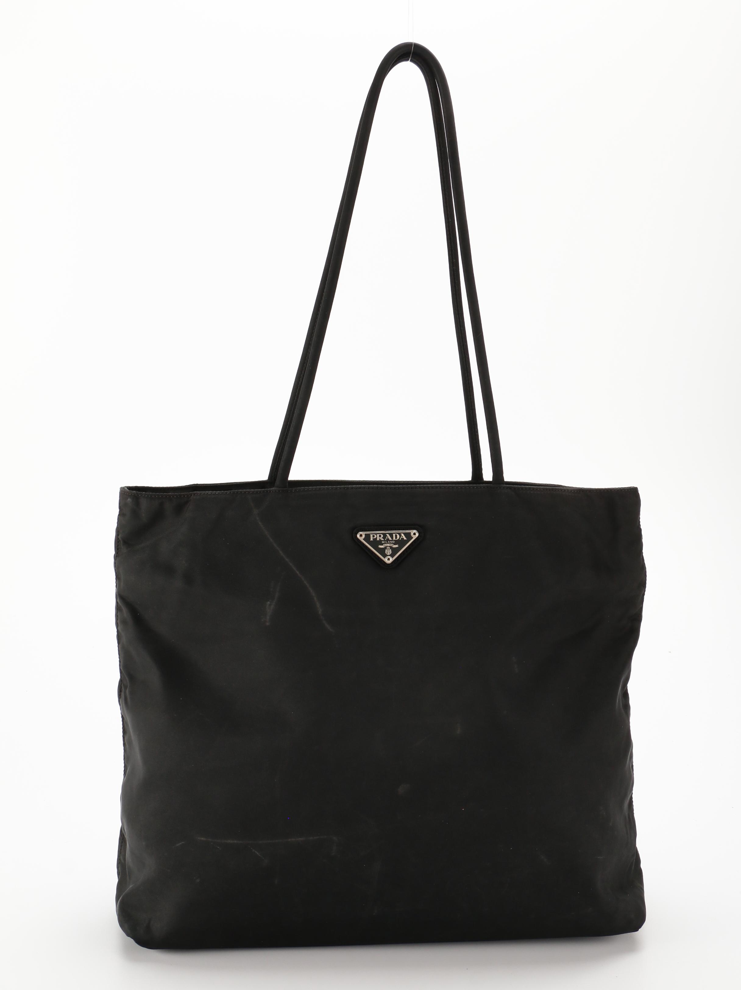 Prada Black Tessuto Nylon Shoulder Bag