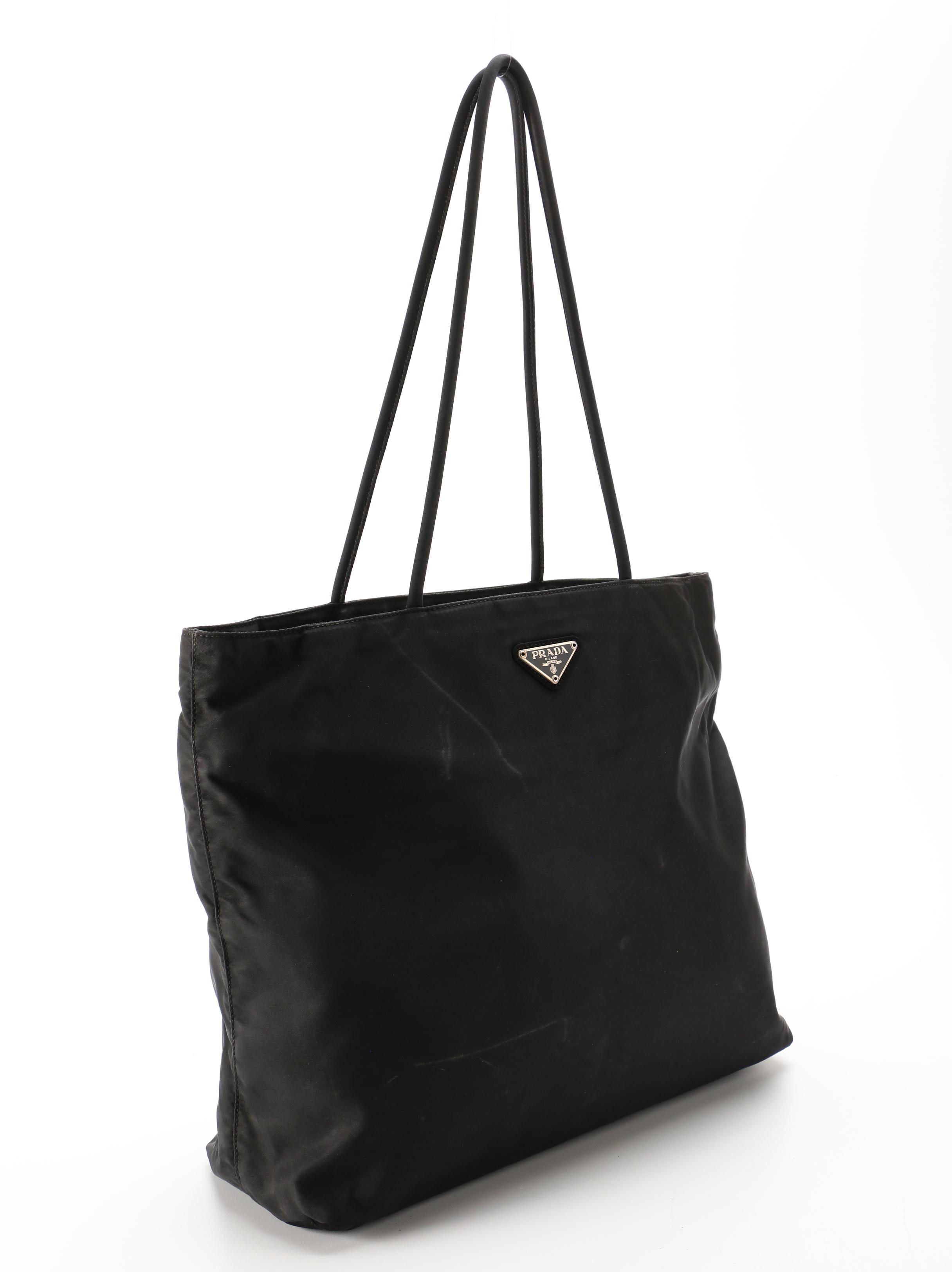Prada Black Tessuto Nylon Shoulder Bag