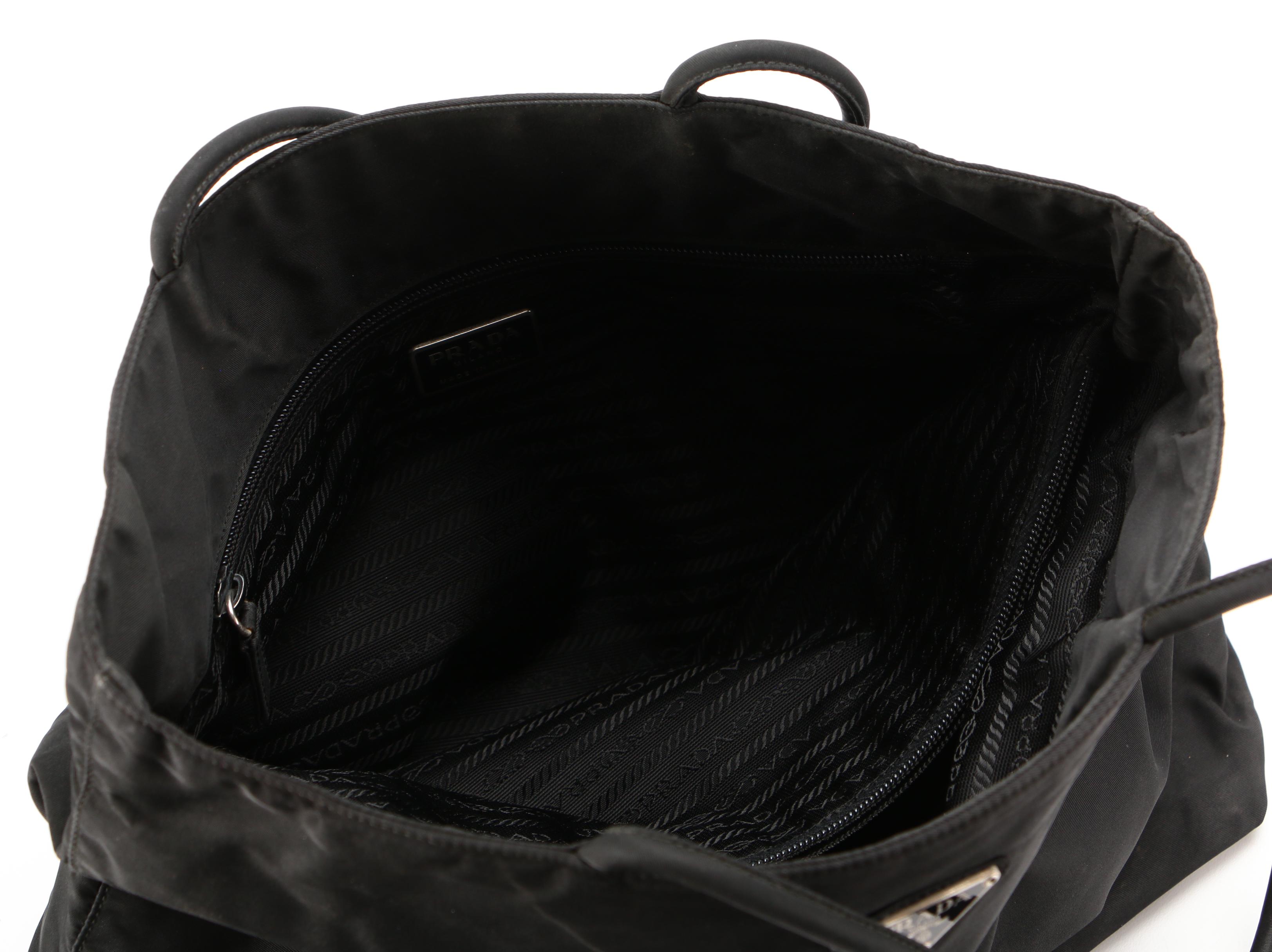 Prada Black Tessuto Nylon Shoulder Bag