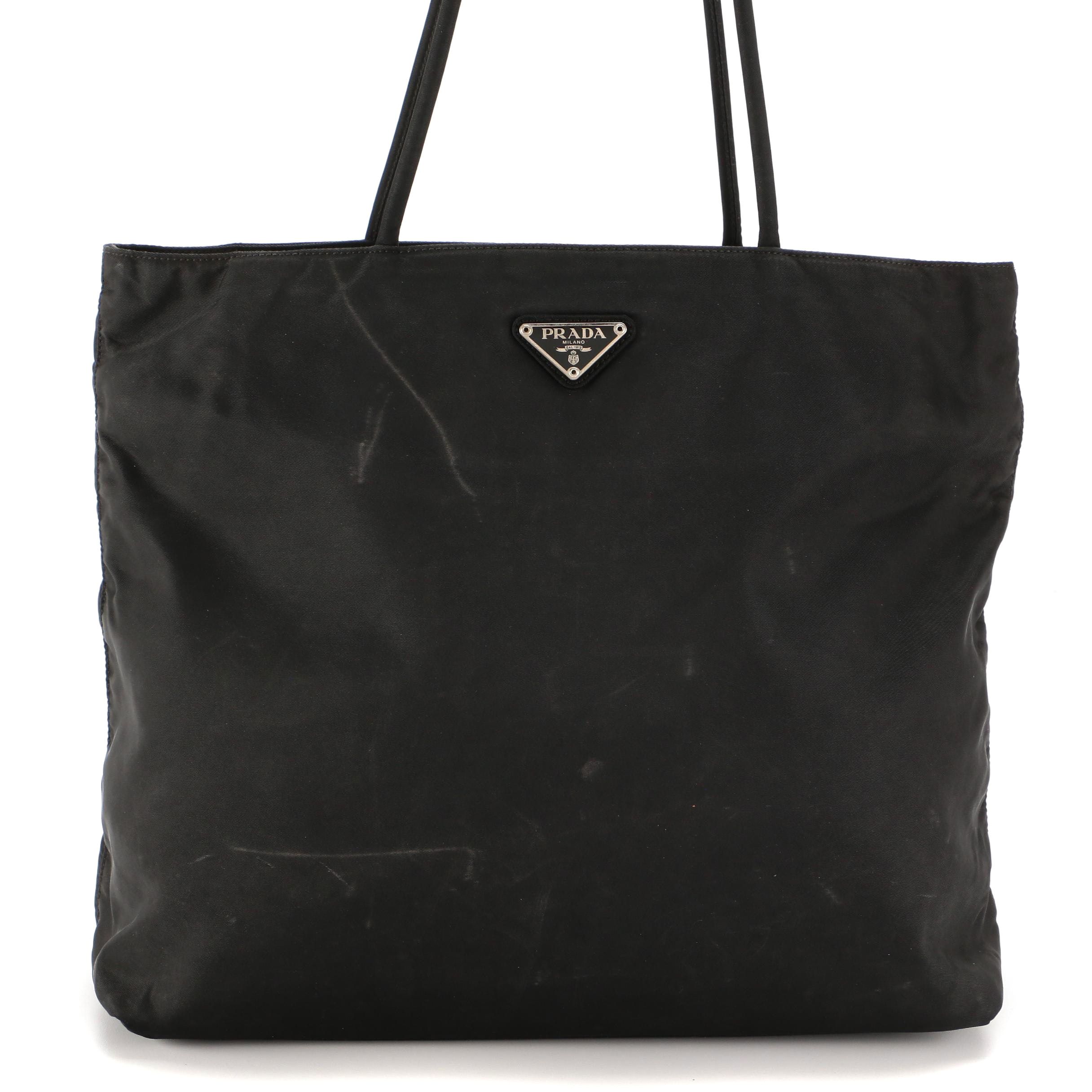 Prada Black Tessuto Nylon Shoulder Bag